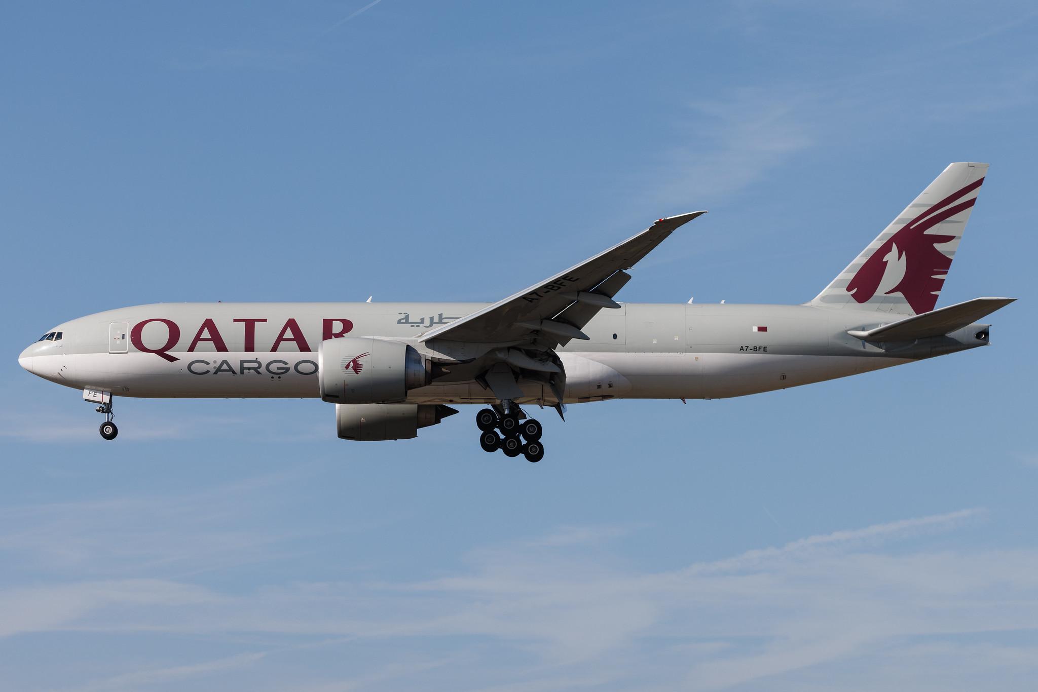 Frankfurt Airport: Qatar Cargo (QR / QTR) | Operator: Qatar Airways | Boeing 777-FDZ B77L | A7-BFE | MSN 39644