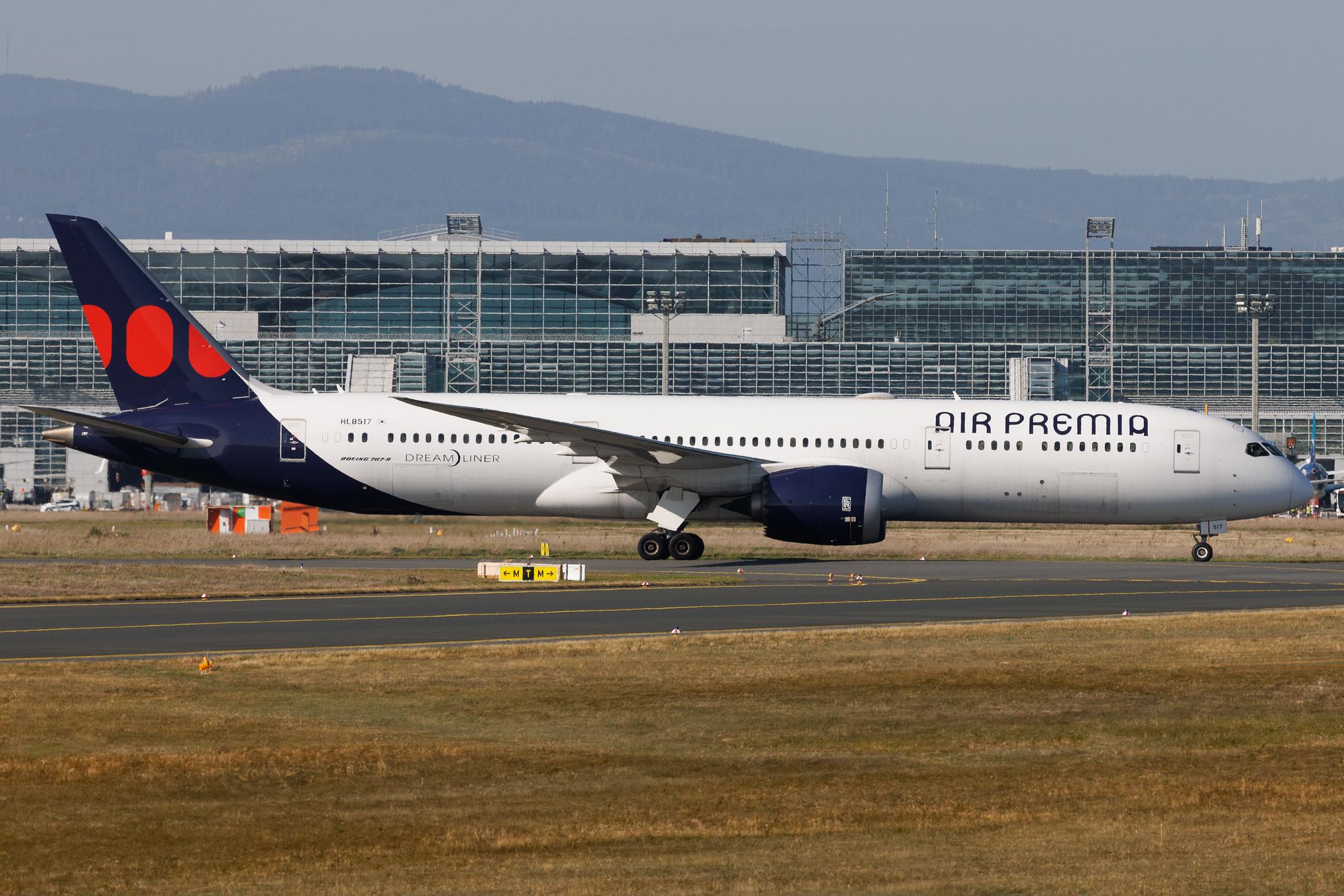 Frankfurt Airport: Air Premia (YP / APZ) | Boeing 787-9 Dreamliner B789 | HL8517 | MSN 63314