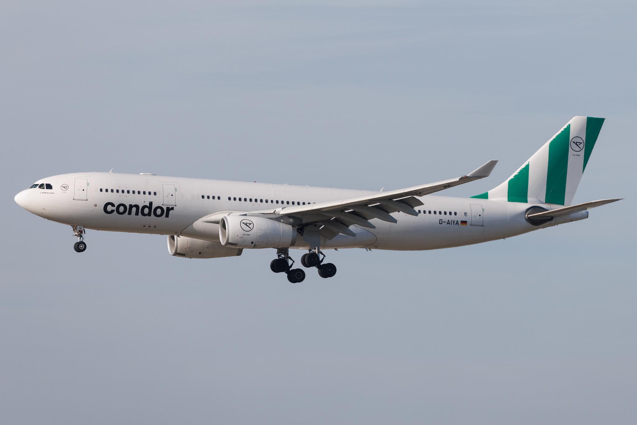 Frankfurt Airport: Condor (DE / CFG) | Airbus A330-243 A332 | D-AIYA | MSN 0824