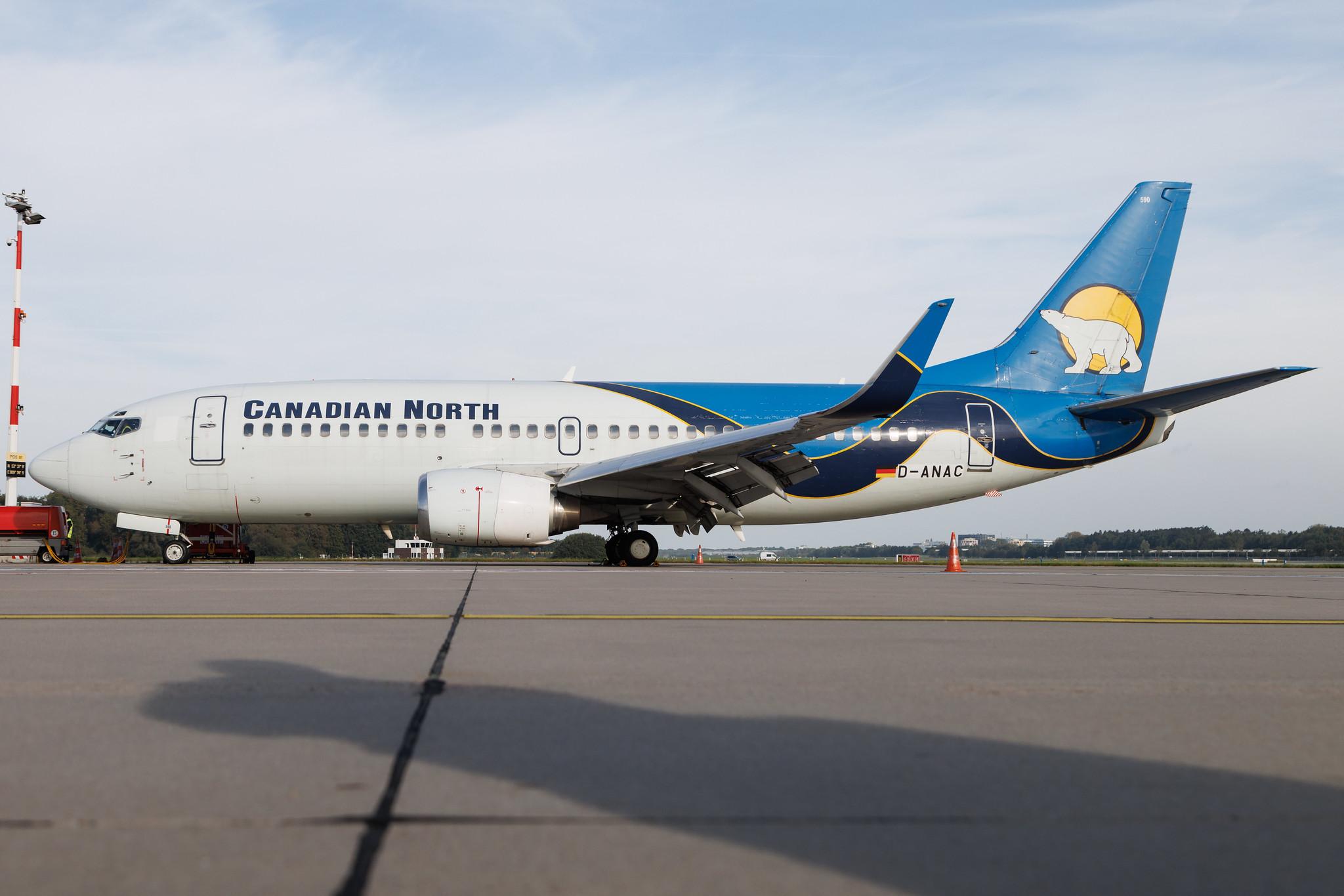 Hamburg Airport: Canadian North (5T / AKT) | Boeing 737-36Q B733 | D-ANAC | MSN 28760