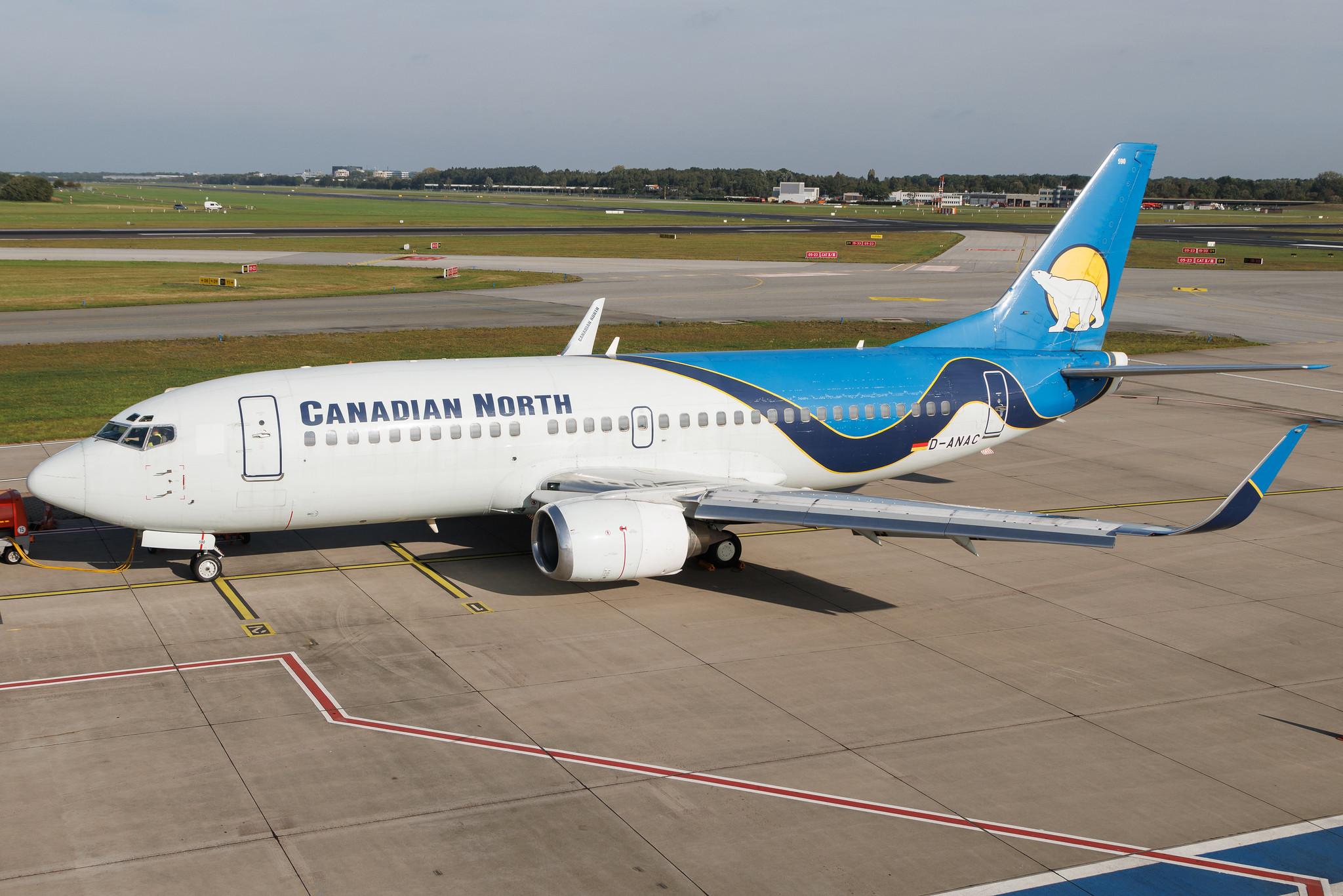 Hamburg Airport: Canadian North (5T / AKT) | Boeing 737-36Q B733 | D-ANAC | MSN 28760