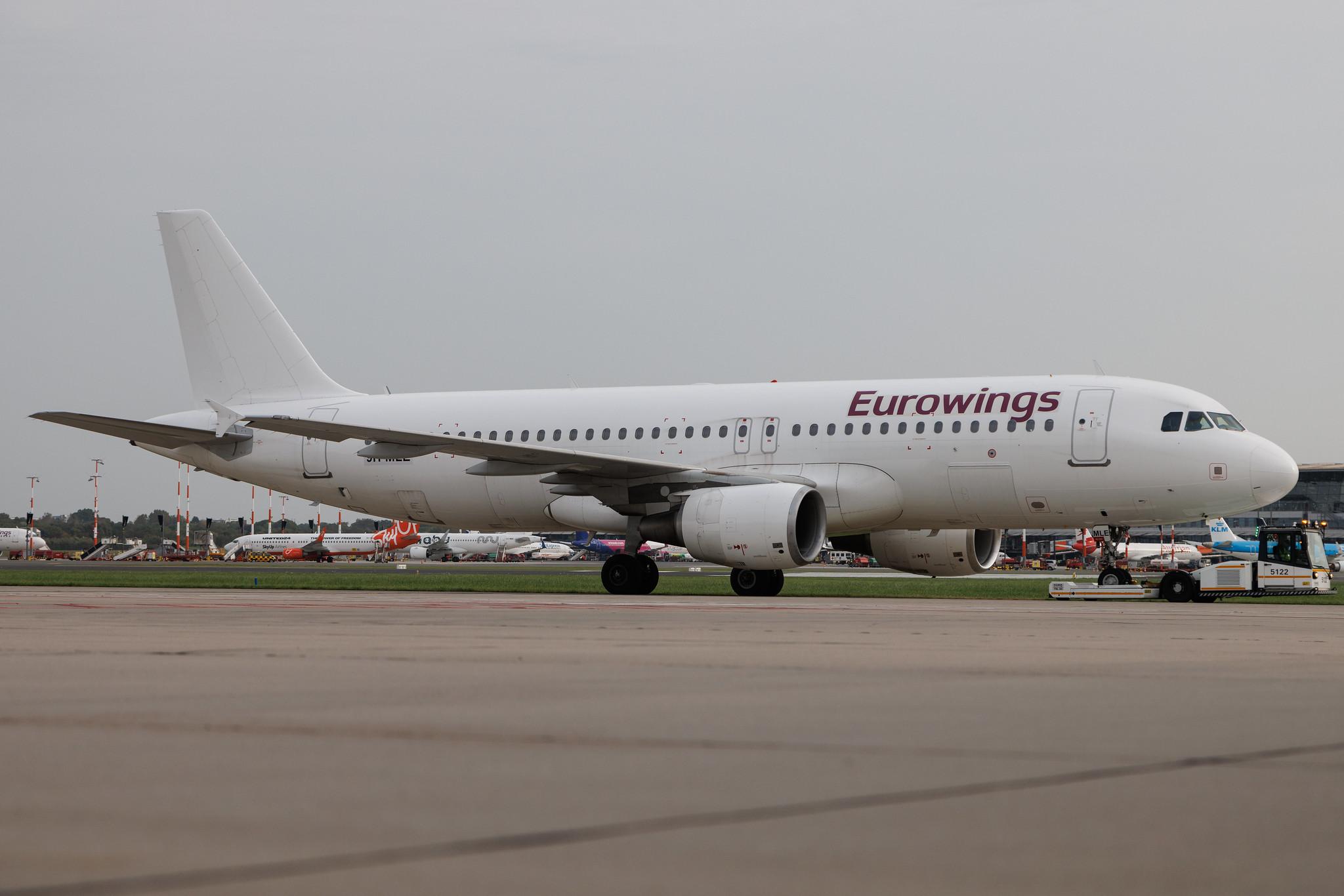 Hamburg Airport: Eurowings (EW / EWG) | Operator: Avion Express Malta | Airbus A320-214 A320 | 9H-MLE | MSN 04767