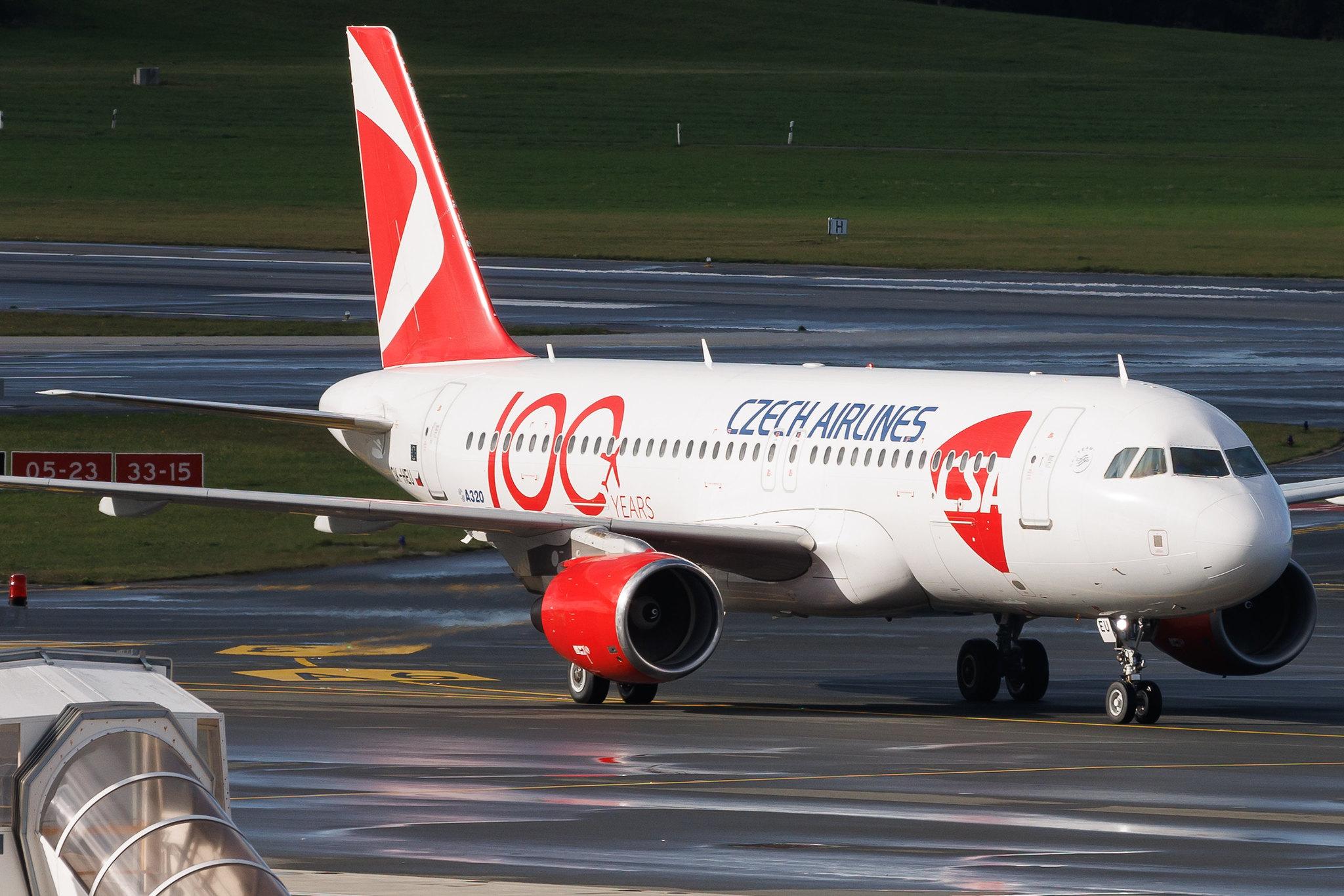 Hamburg Airport: Czech Airlines (OK / CSA) | Livery: 100 Years Livery | Airbus A320-214 A320 | OK-HEU | MSN 01885