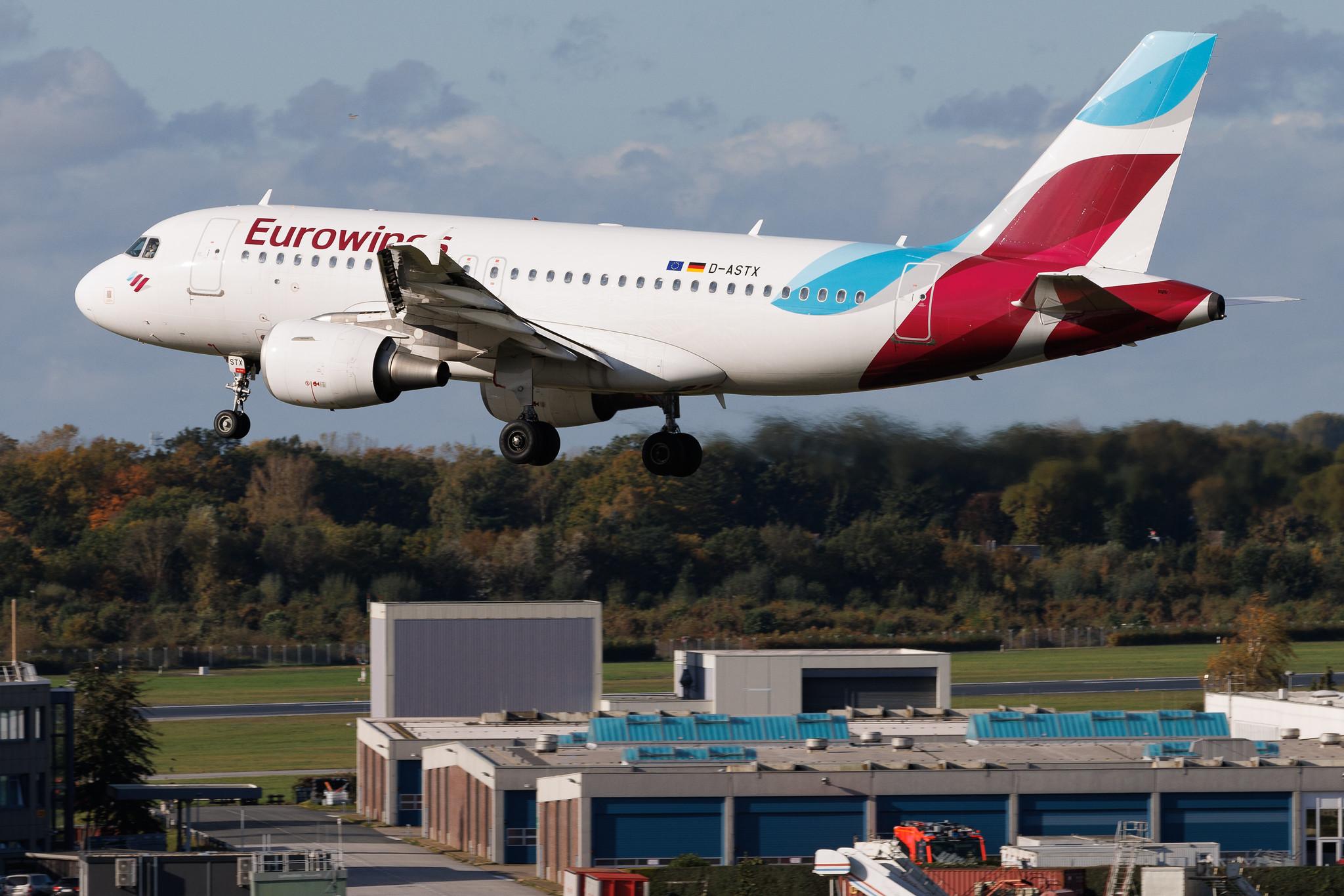 Hamburg Airport: Eurowings (EW / EWG) | Airbus A319-112 A319 | D-ASTX | MSN 3202