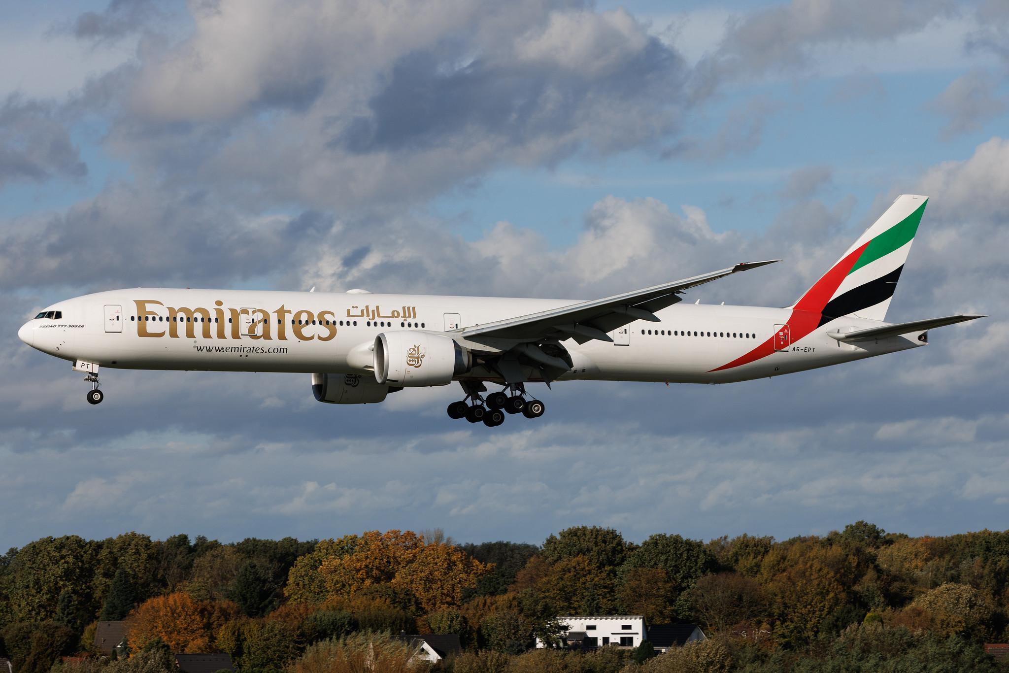Hamburg Airport: Emirates (EK / UAE) | Boeing 777-31H(ER) B77W | A6-EPT | MSN 42339