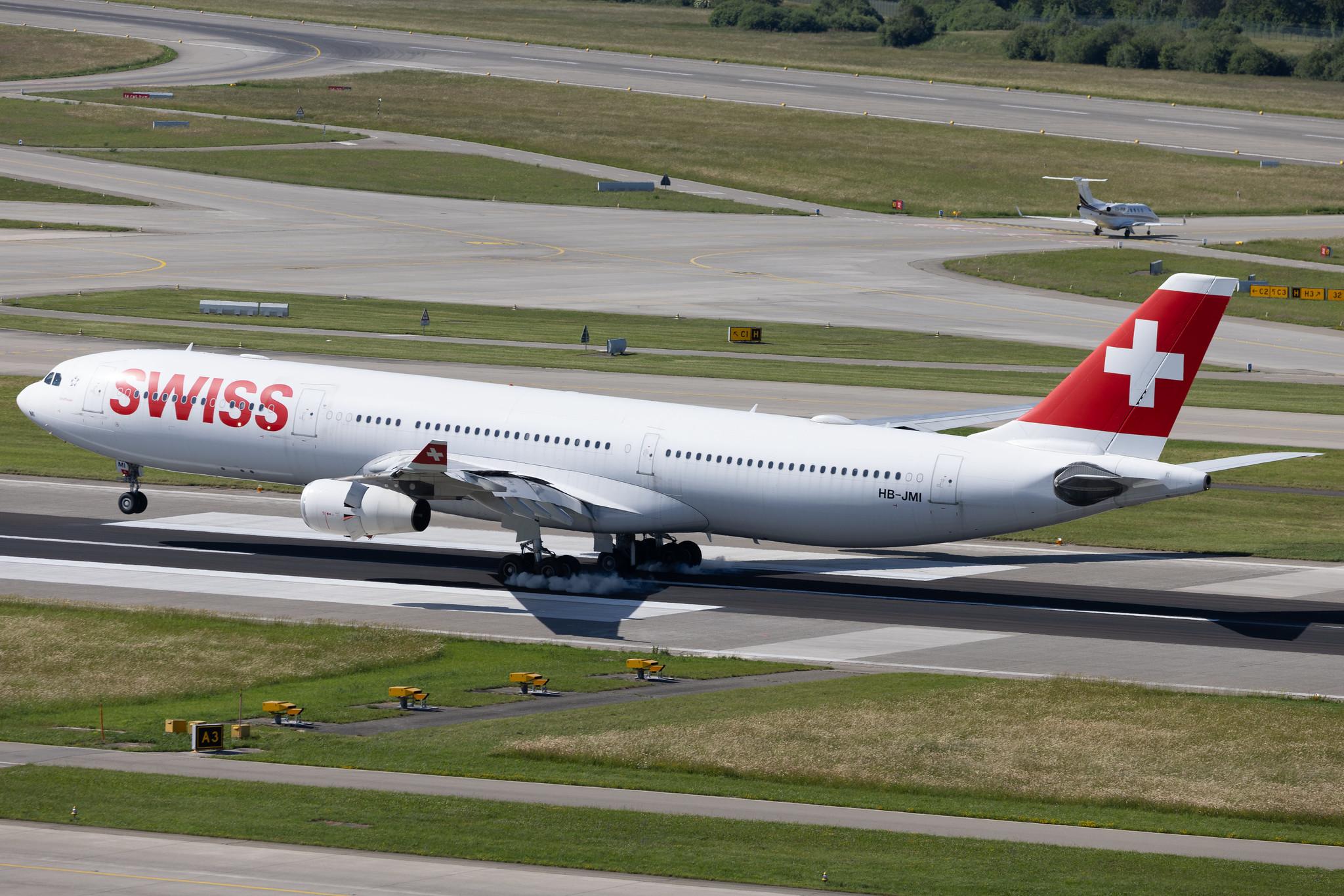 Flughafen Zürich: Swiss (LX / SWR) | Airbus A340-313 A343 | HB-JMI | MSN 0598