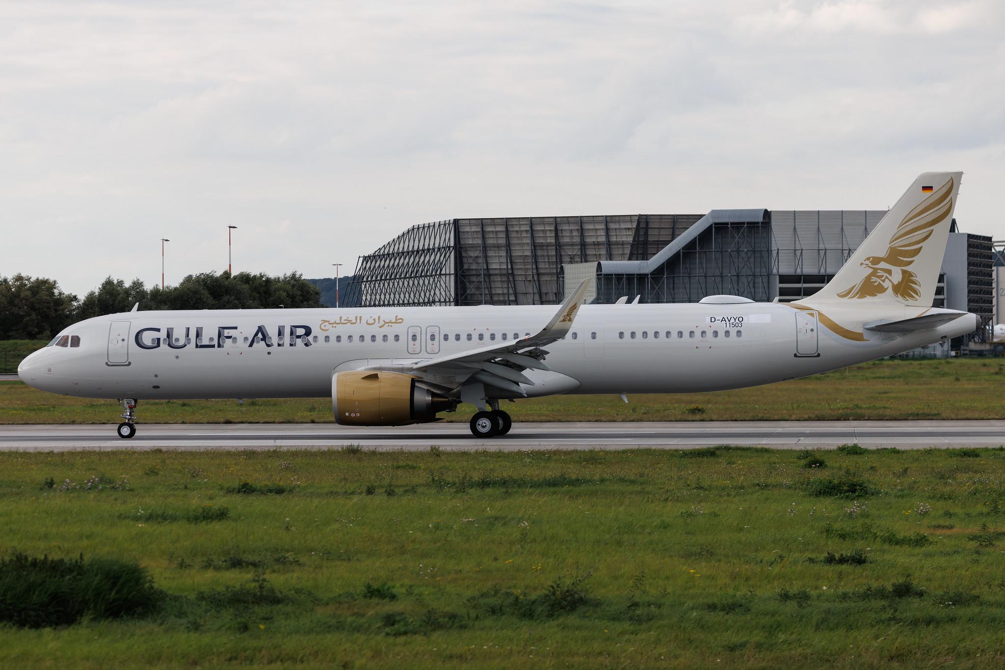 Hamburg Finkenwerder: Gulf Air (GF / GFA) | Airbus A321-253NX A21N | D-AVYO | A9C-NG | MSN 11503
