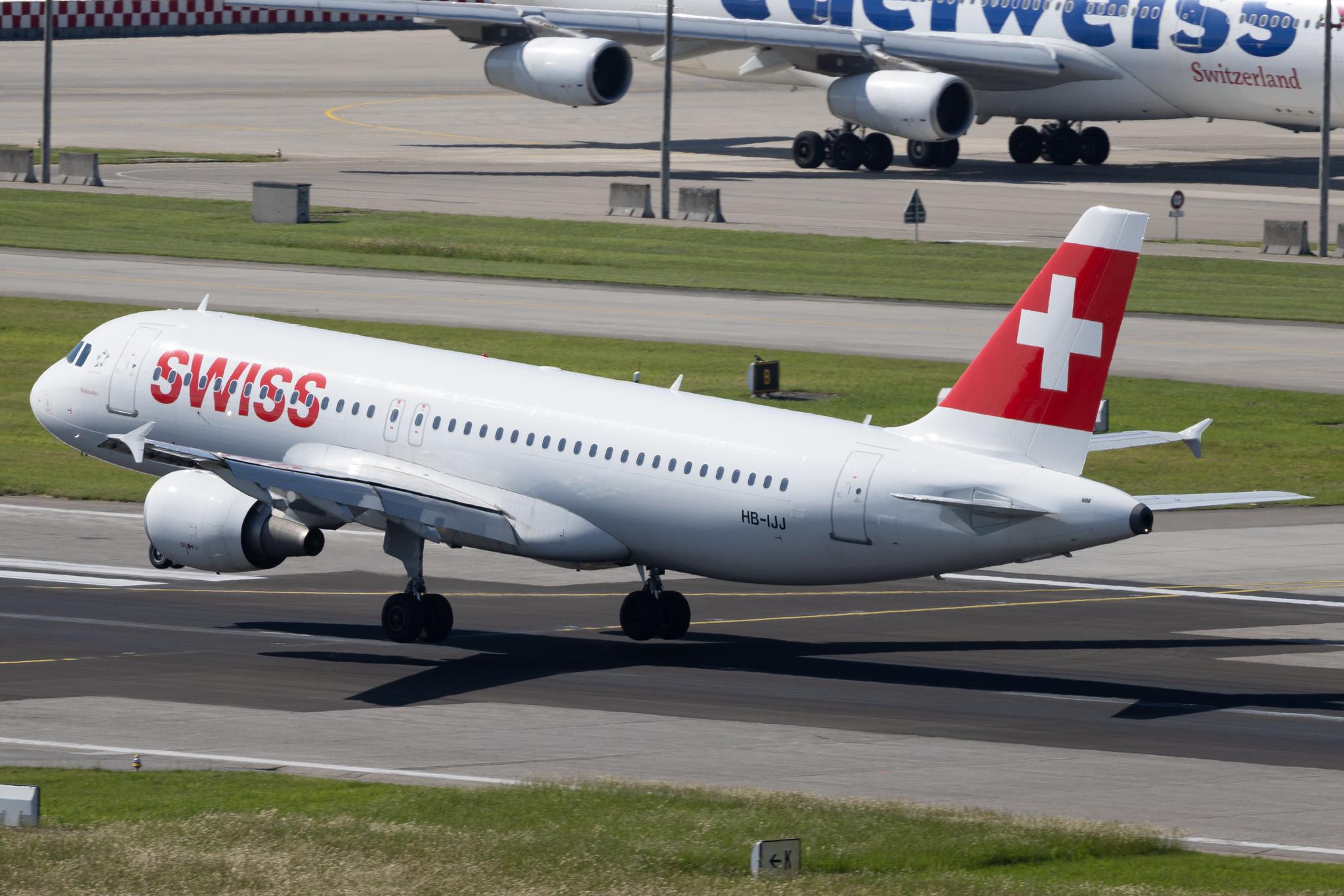 Flughafen Zürich: Swiss (LX / SWR) | Airbus A320-214 A320 | HB-IJJ | MSN 0585