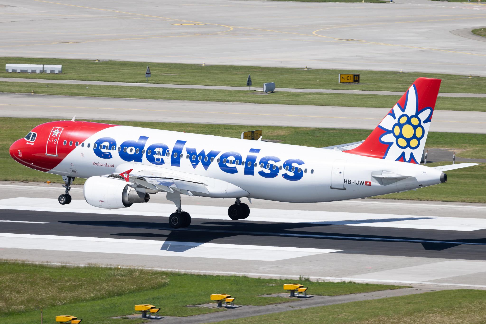 Flughafen Zürich: Edelweiss Air (WK / EDW) | Airbus A320-214 A320 | HB-IJW | MSN 2134