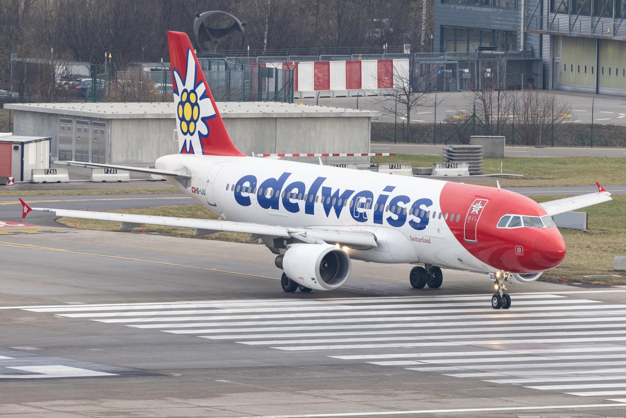 Flughafen Zürich: Edelweiss Air (WK / EDW) |  Airbus A320-214 A320 | HB-IJU | MSN 1951