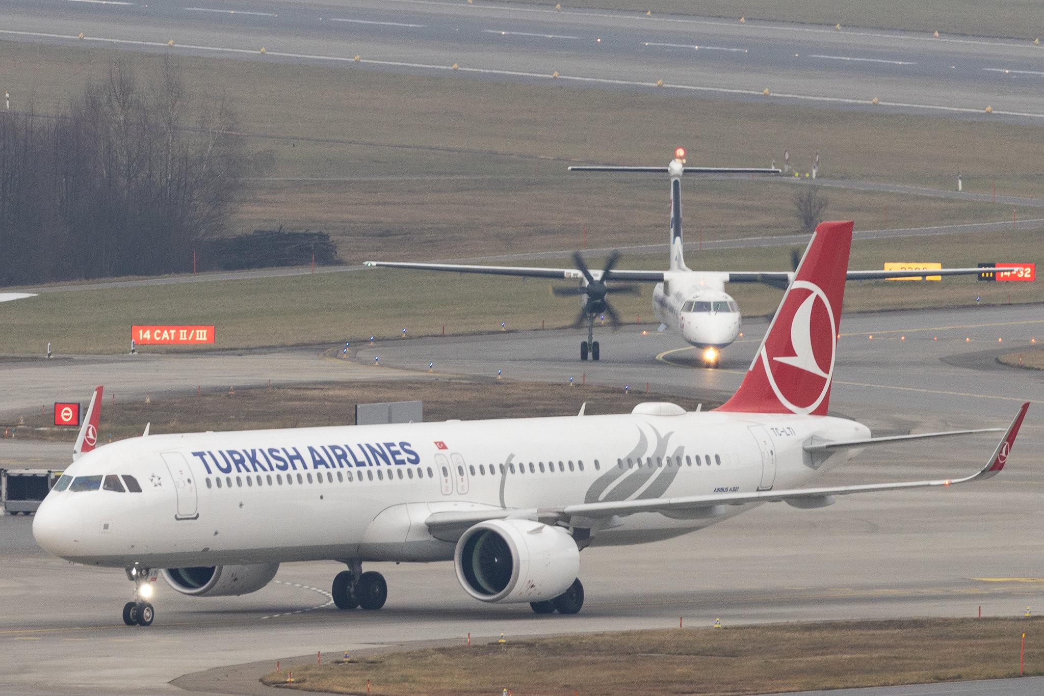 Flughafen Zürich: Turkish Airlines (TK / THY) | Airbus A321-271NX A21N | TC-LTI | MSN 10367