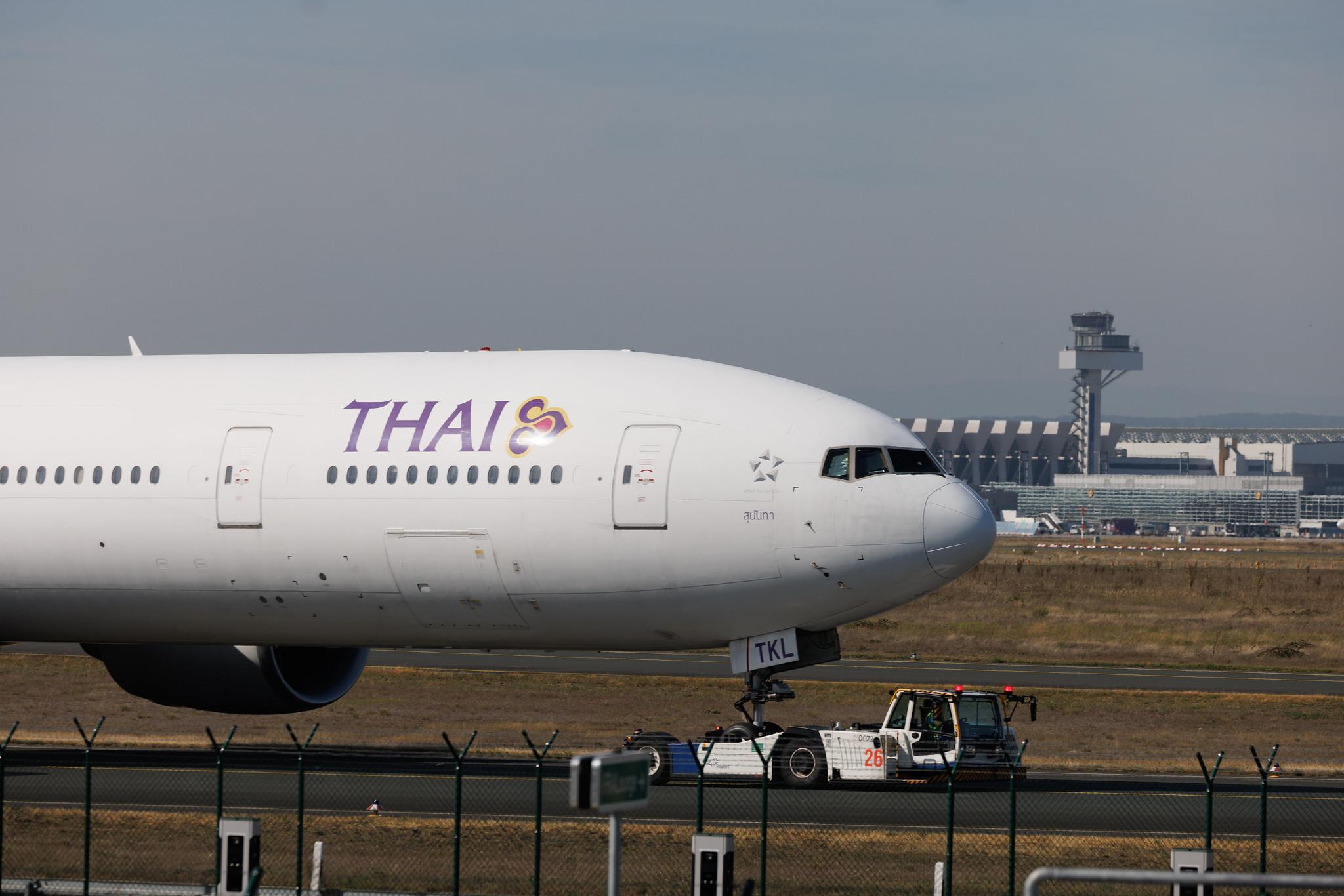 Frankfurt Airport: Thai Airways (TG / THA) | Boeing 777-3AL(ER) B77W | HS-TKL | MSN 41521