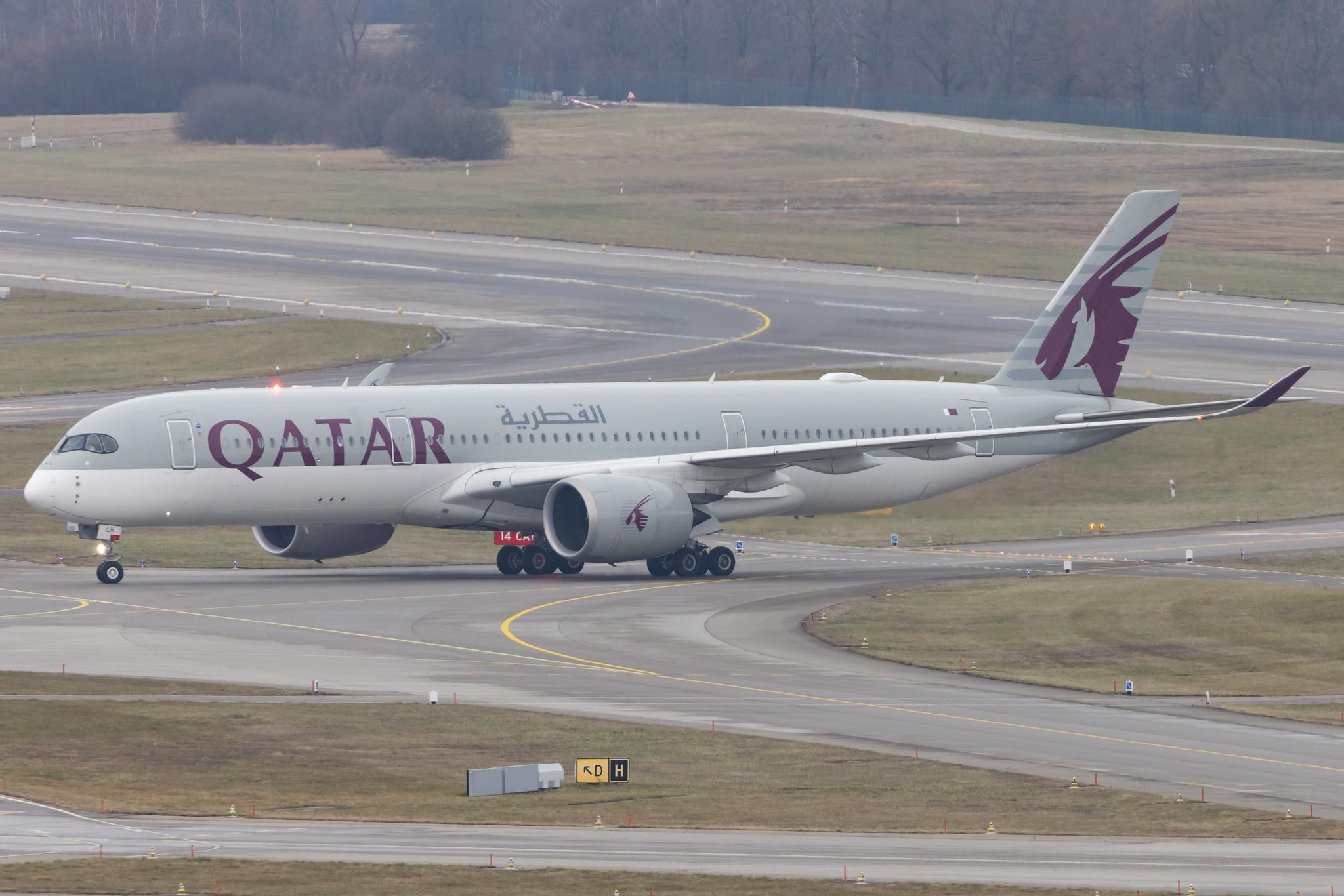 Flughafen Zürich: Qatar Airways (QR / QTR) | Airbus A350-941 A359 | A7-ALH | MSN 012