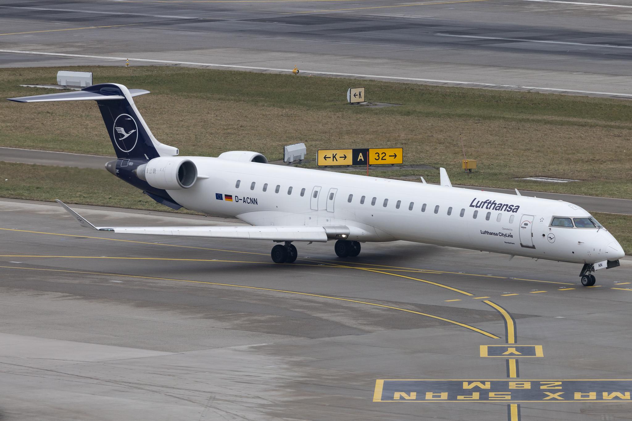 Flughafen Zürich: Lufthansa (LH / DLH) | Operator: Lufthansa CityLine | Mitsubishi CRJ-900LR CRJ9 | D-ACNN | MSN 15254