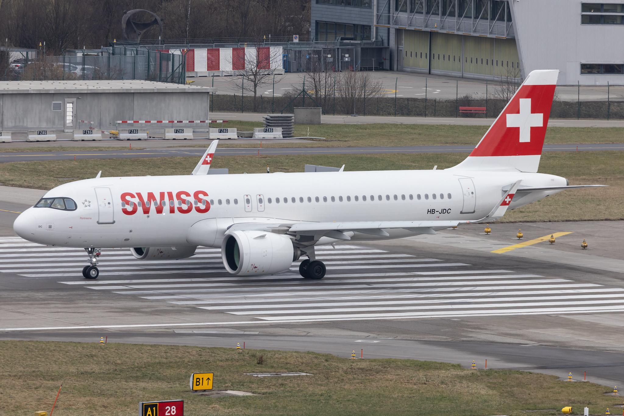 Flughafen Zürich: Swiss (LX / SWR) | Airbus A320-271N A20N | HB-JDC | MSN 10242
