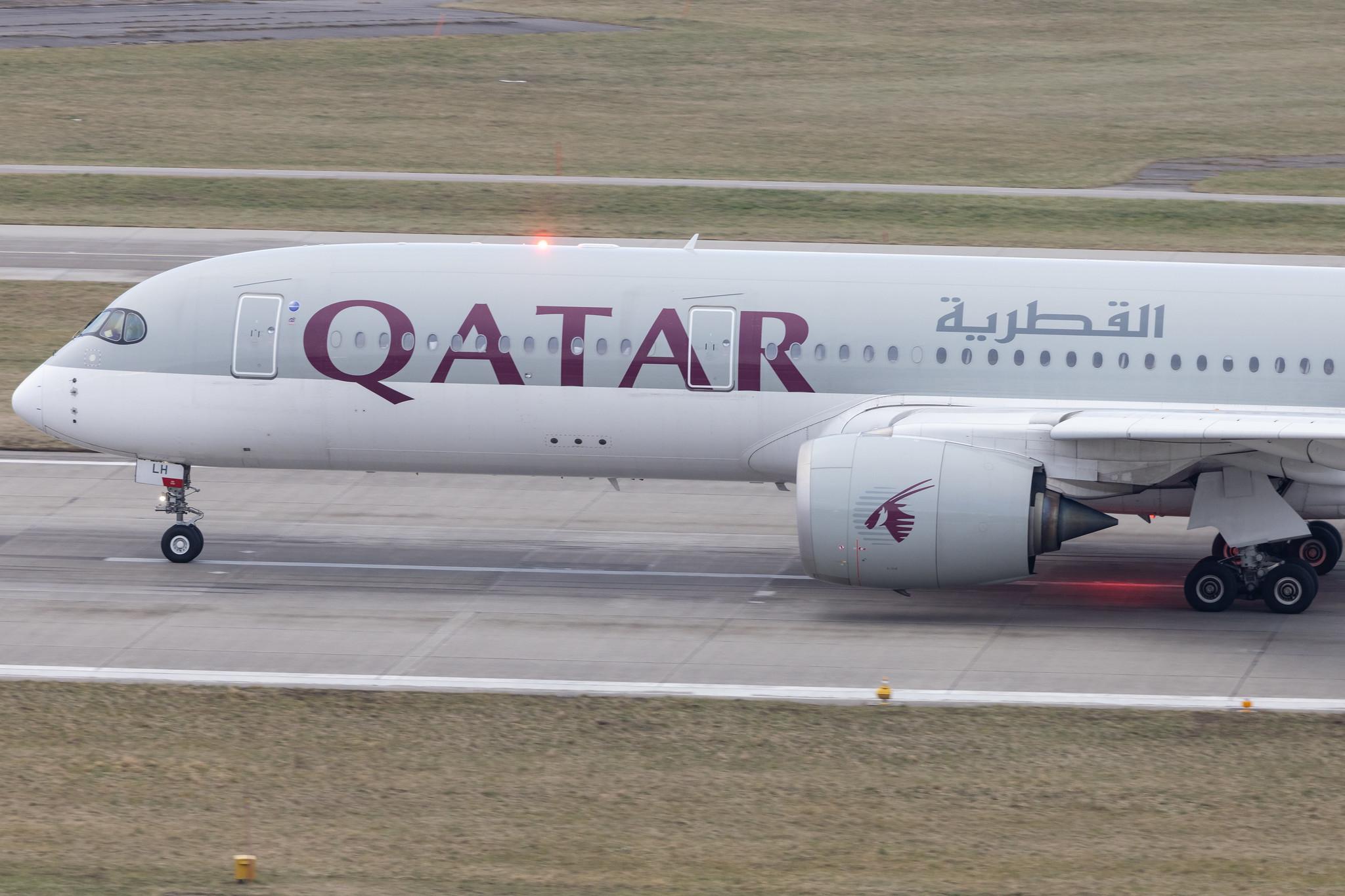 Flughafen Zürich: Qatar Airways (QR / QTR) |  Airbus A350-941 A359 | A7-ALH | MSN 012