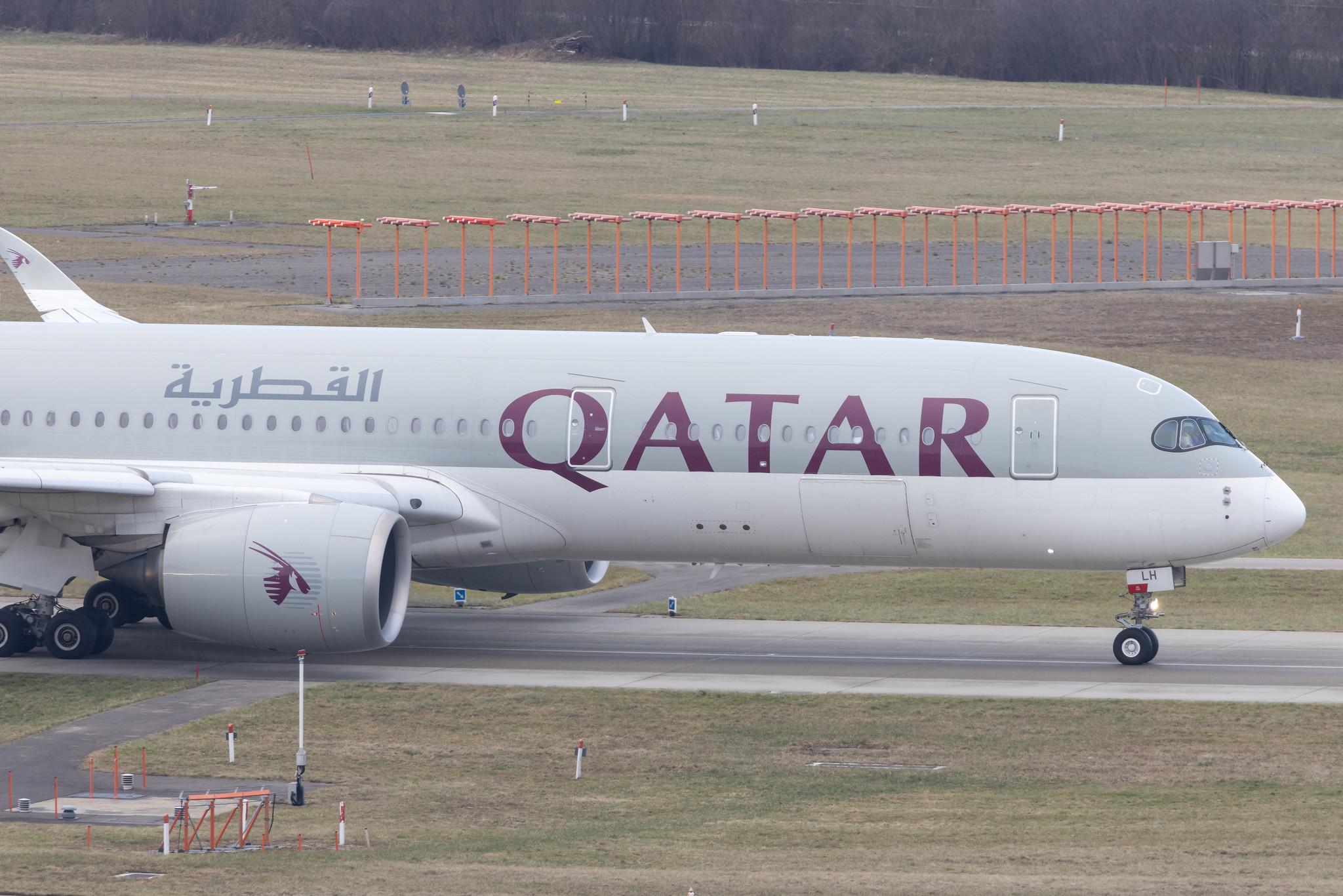 Flughafen Zürich: Qatar Airways (QR / QTR) |  Airbus A350-941 A359 | A7-ALH | MSN 012