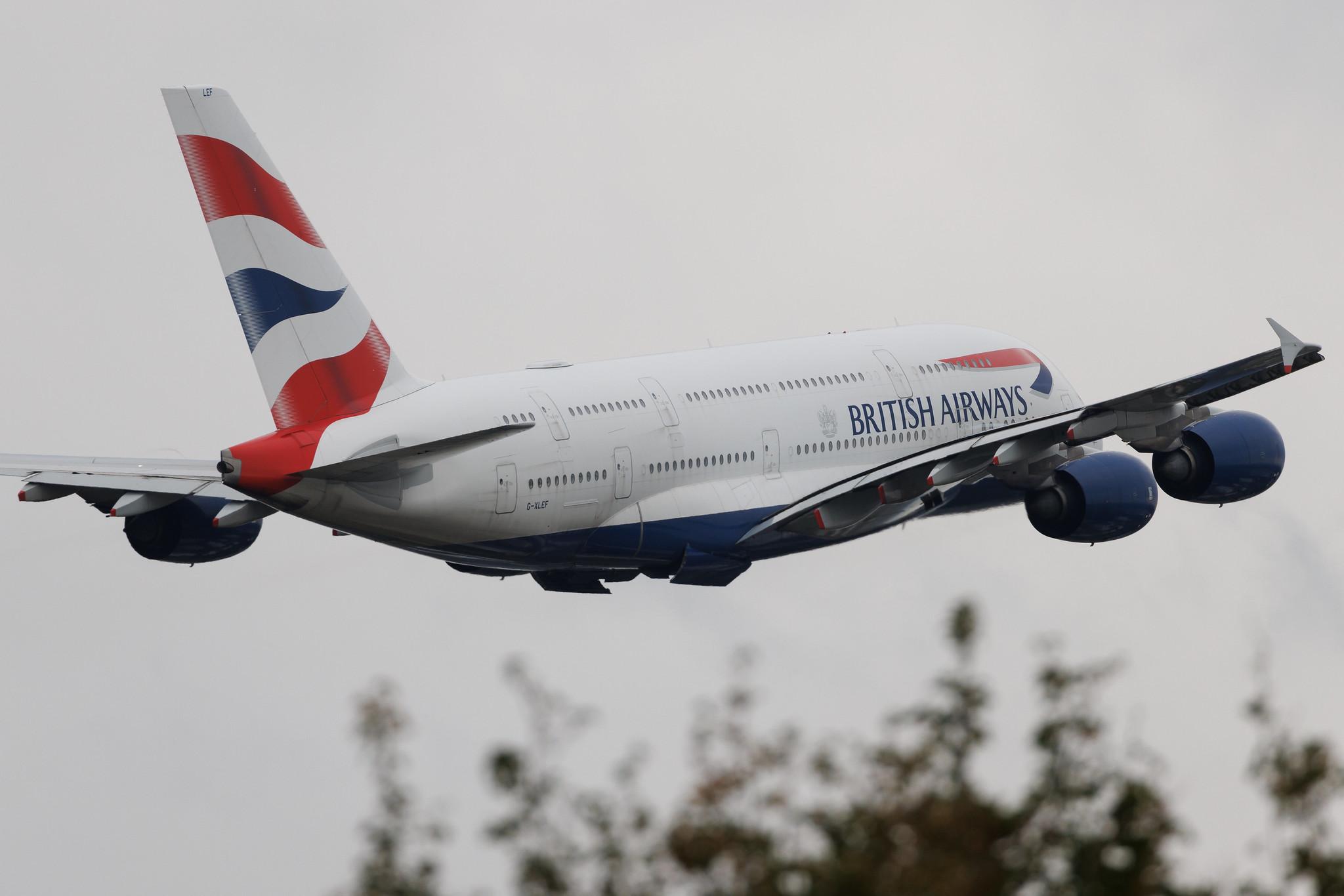 London Heathrow: British Airways (BA / BAW) | Airbus A380-841 A388 | G-XLEF | MSN 151