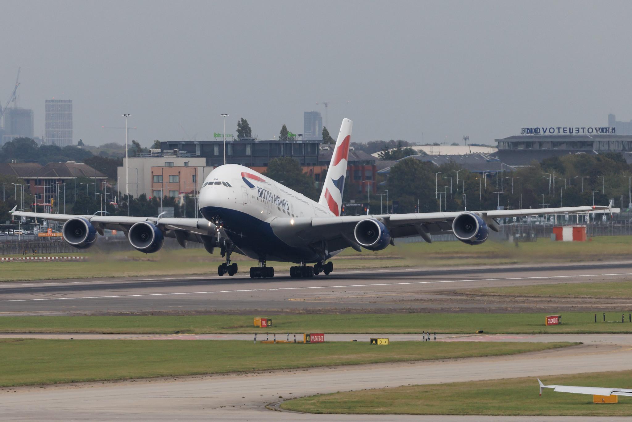 London Heathrow: British Airways (BA / BAW) | Airbus A380-841 A388 | G-XLEG | MSN 161