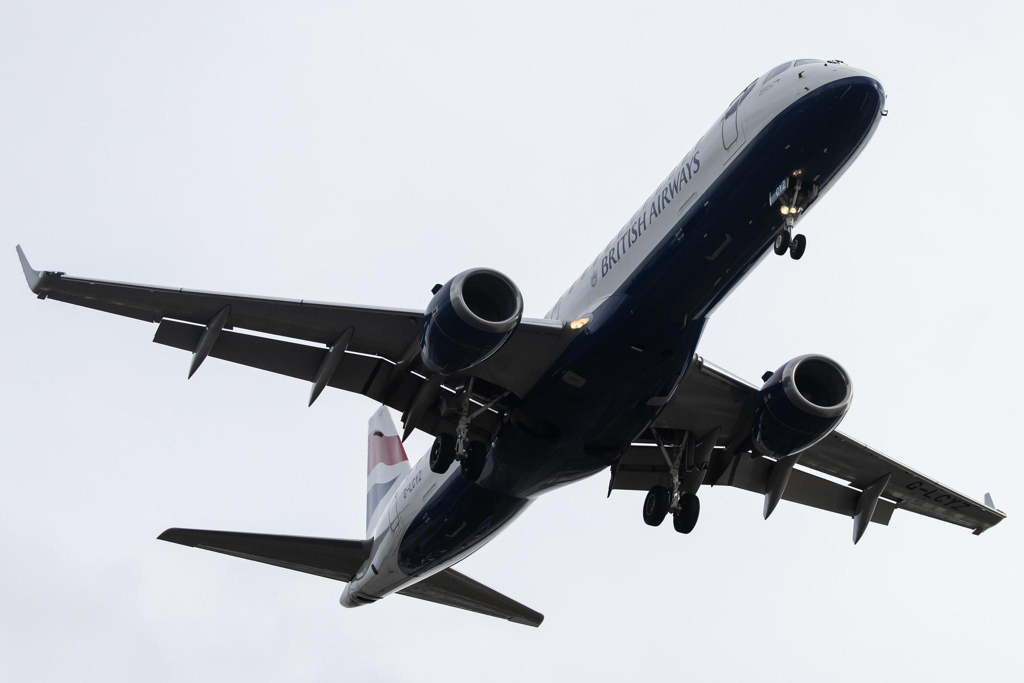 London City Airport: British Airways (BA / BAW) | Operator: BA CityFlyer | Embraer E190SR E190 | G-LCYZ | MSN 19000404