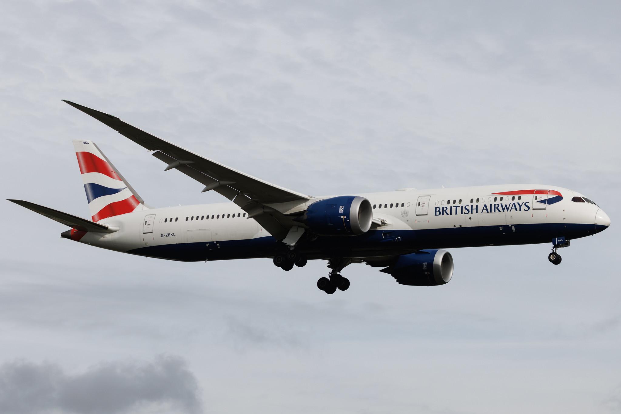 London Heathrow: British Airways (BA / BAW) | Boeing 787-9 Dreamliner B789 | G-ZBKL | MSN 38628