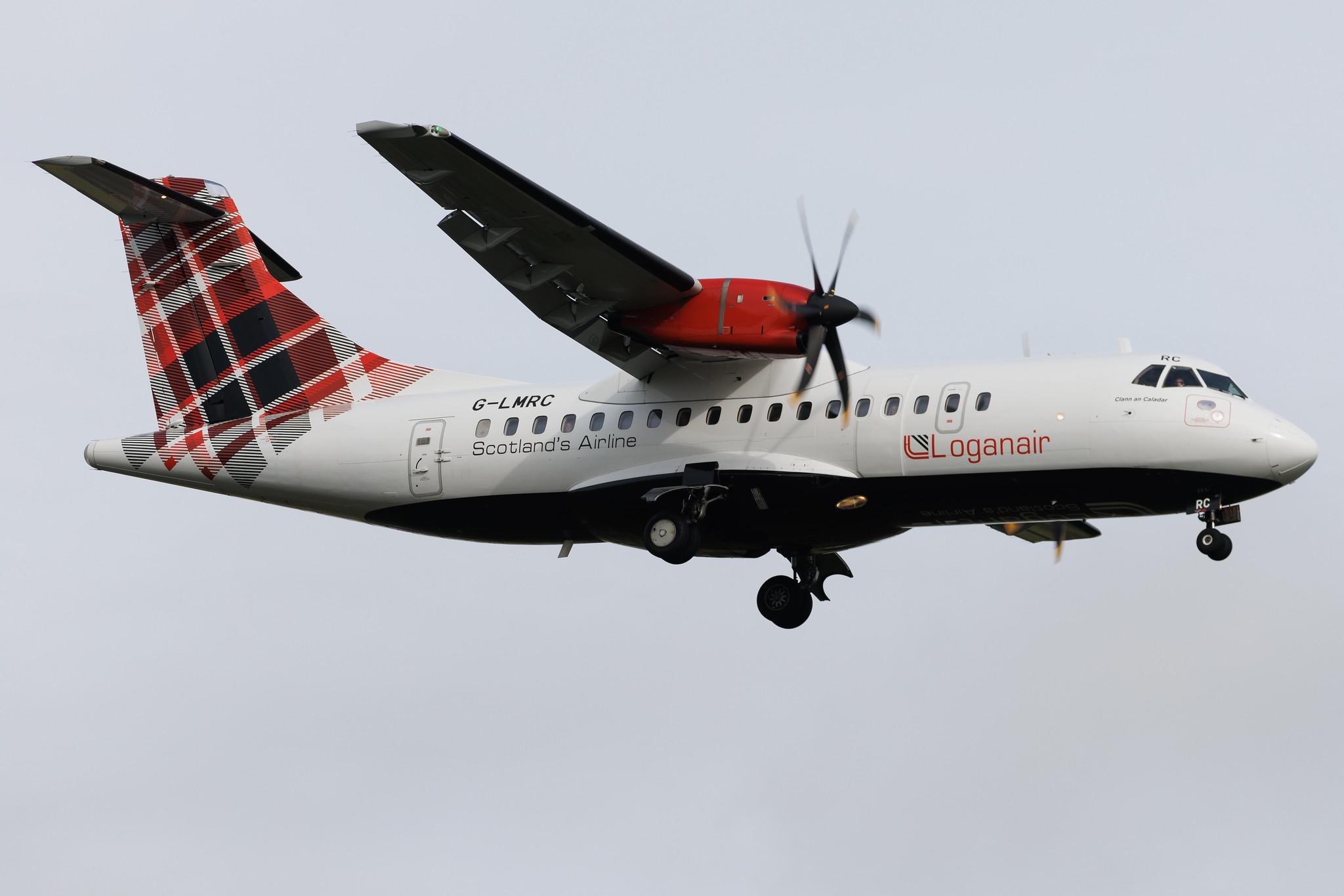 London Heathrow: Loganair (LM / LOG) | ATR 42-500 AT45 | G-LMRC | MSN 0480