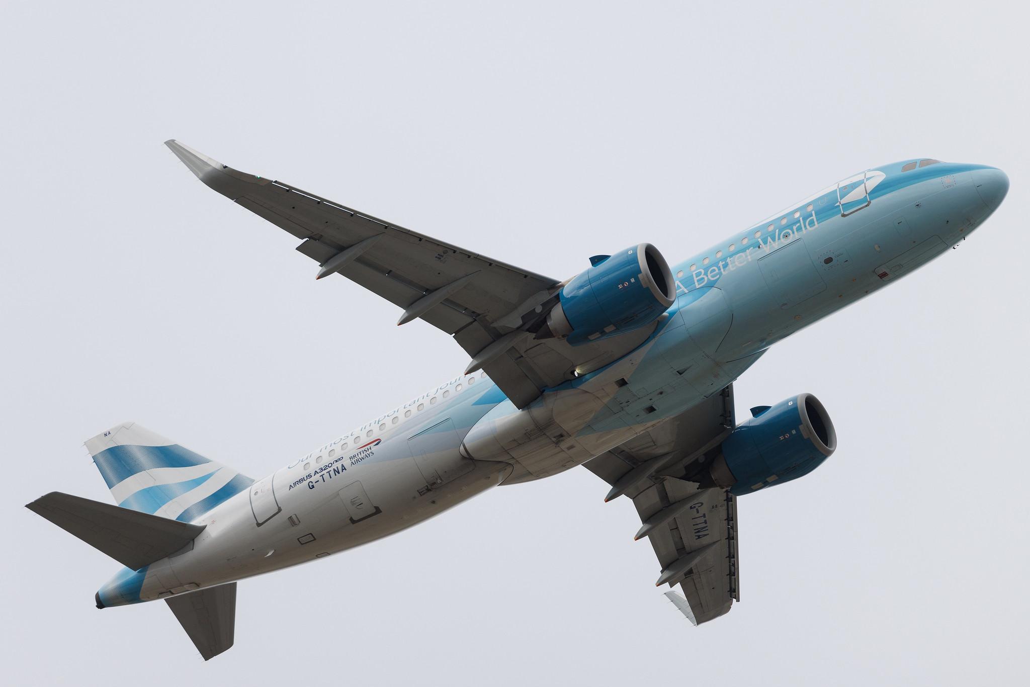 London Heathrow: British Airways (BA / BAW) | Livery: BA Better World Livery | Airbus A320-251N A20N | G-TTNA | MSN 8108