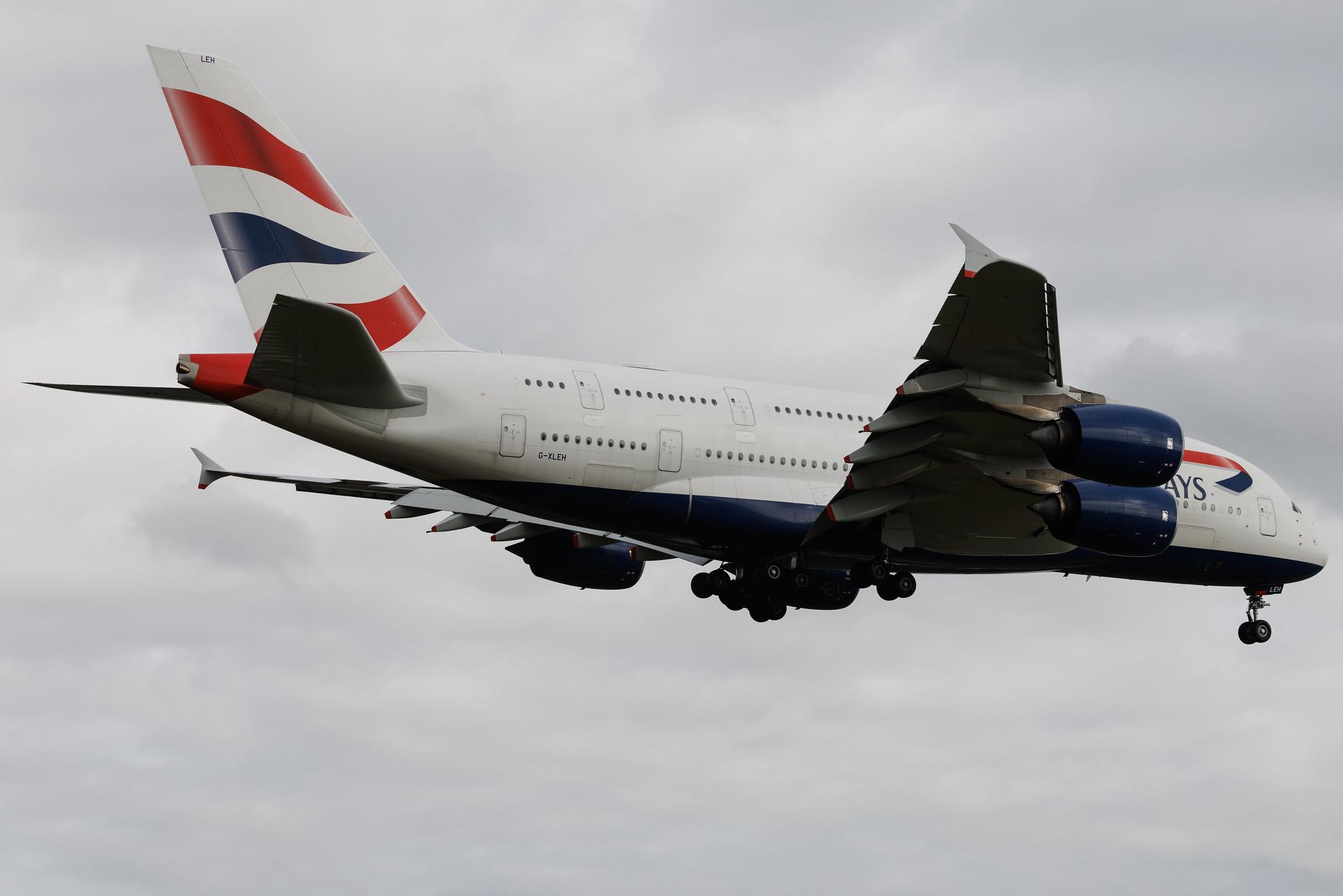 London Heathrow: British Airways (BA / BAW) | Airbus A380-841 A388 | G-XLEH | MSN 163