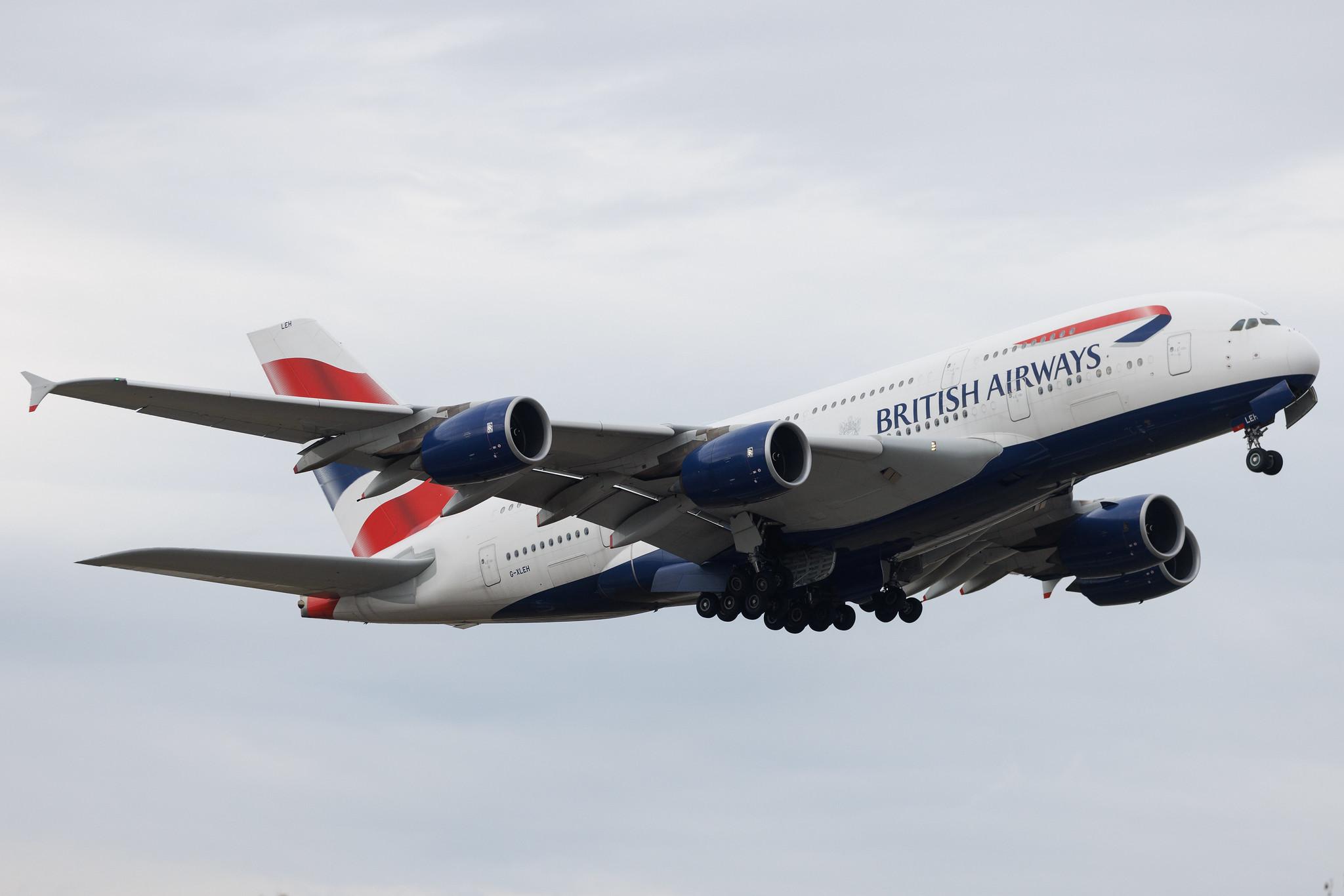 London Heathrow: British Airways (BA / BAW) | Airbus A380-841 A388 | G-XLEH | MSN 163