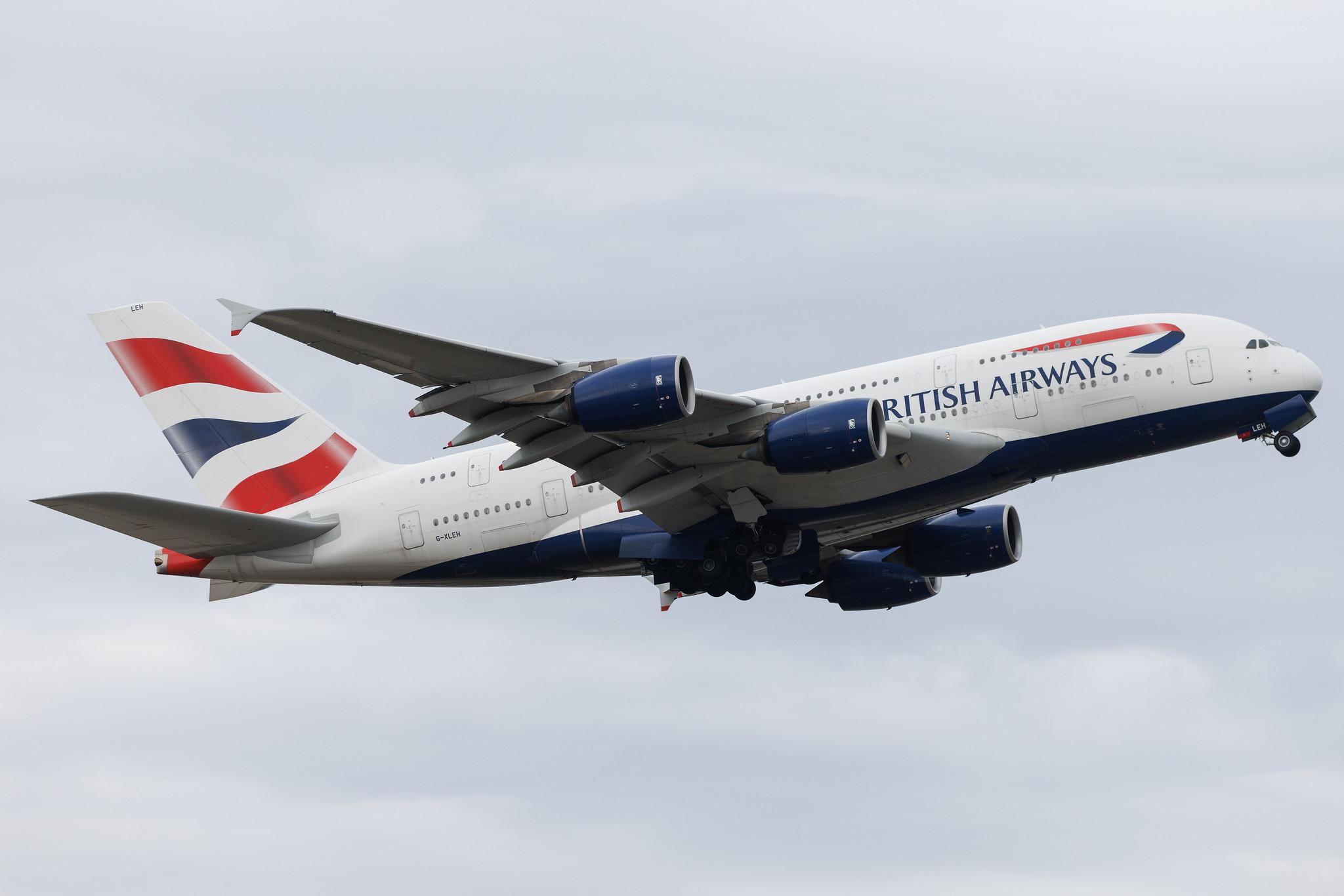 London Heathrow: British Airways (BA / BAW) | Airbus A380-841 A388 | G-XLEH | MSN 163