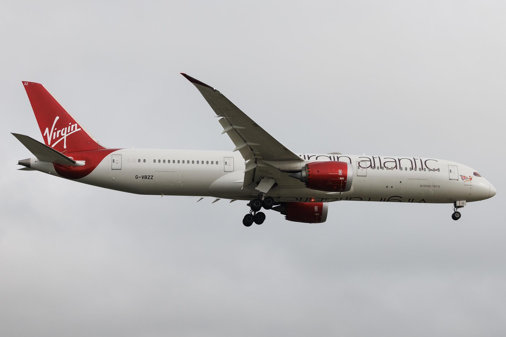 London Heathrow: Virgin Atlantic (VS / VIR) | Boeing 787-9 Dreamliner B789 | G-VBZZ | MSN 37976