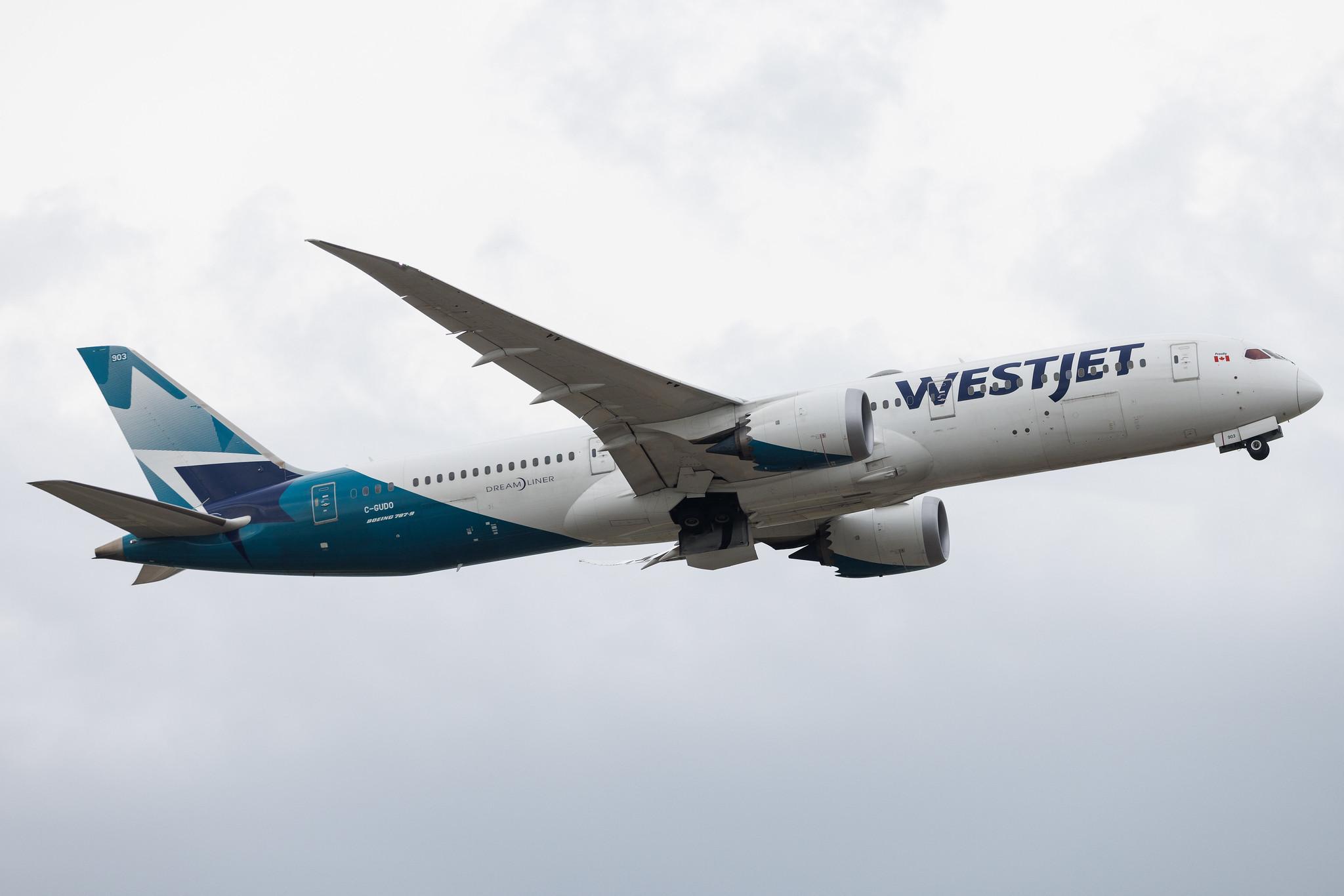 London Heathrow: WestJet (WS / WJA) | Boeing 787-9 Dreamliner B789 | C-GUDO | MSN 64976