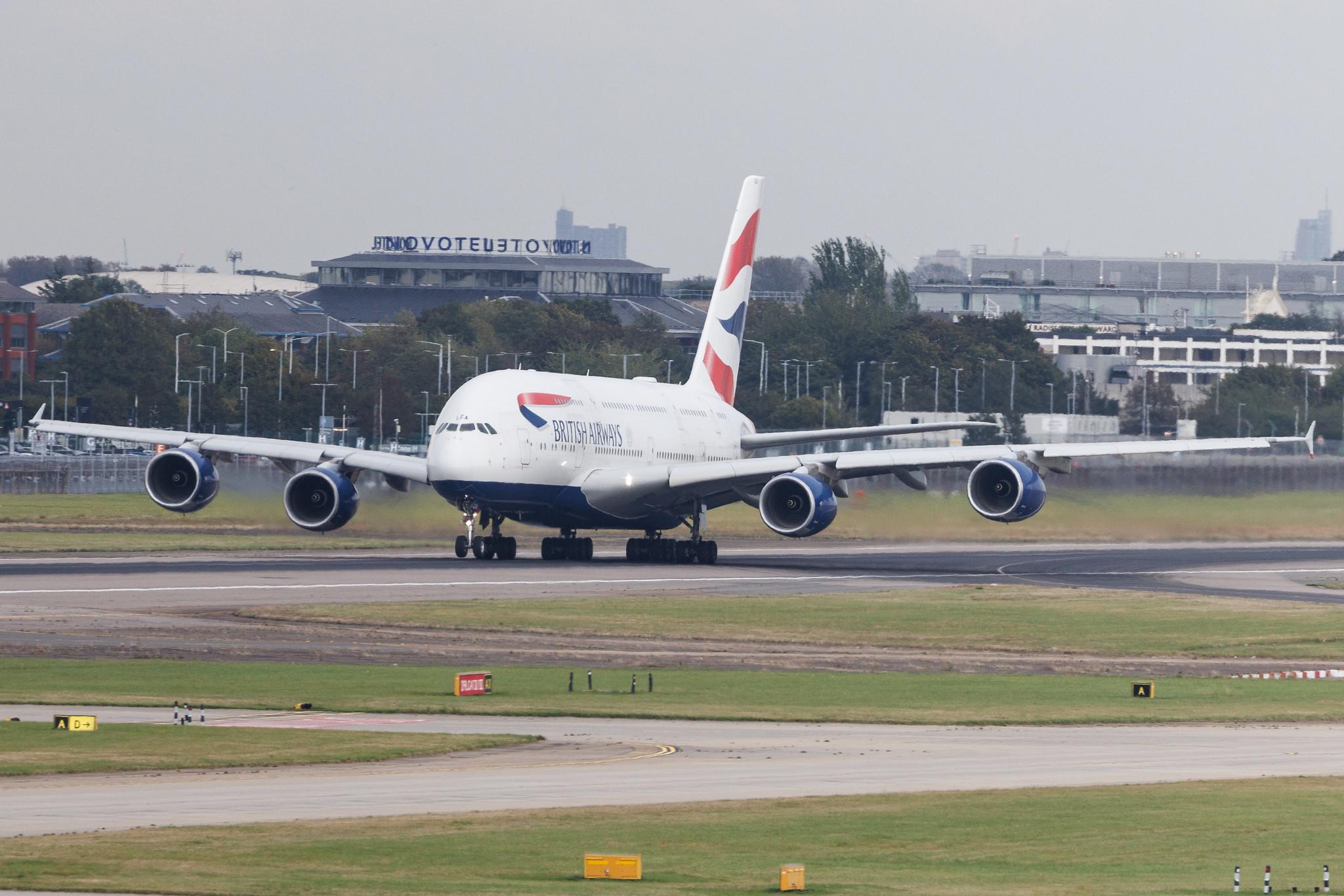 London Heathrow: British Airways (BA / BAW) | Airbus A380-841 A388 | G-XLEA | MSN 095