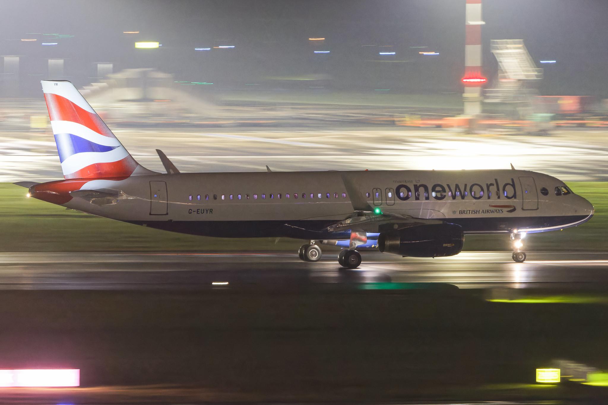 Hamburg Airport: British Airways (BA / BAW) | Livery: One World Livery | Airbus A320-232 A320 | G-EUYR | MSN 5856
