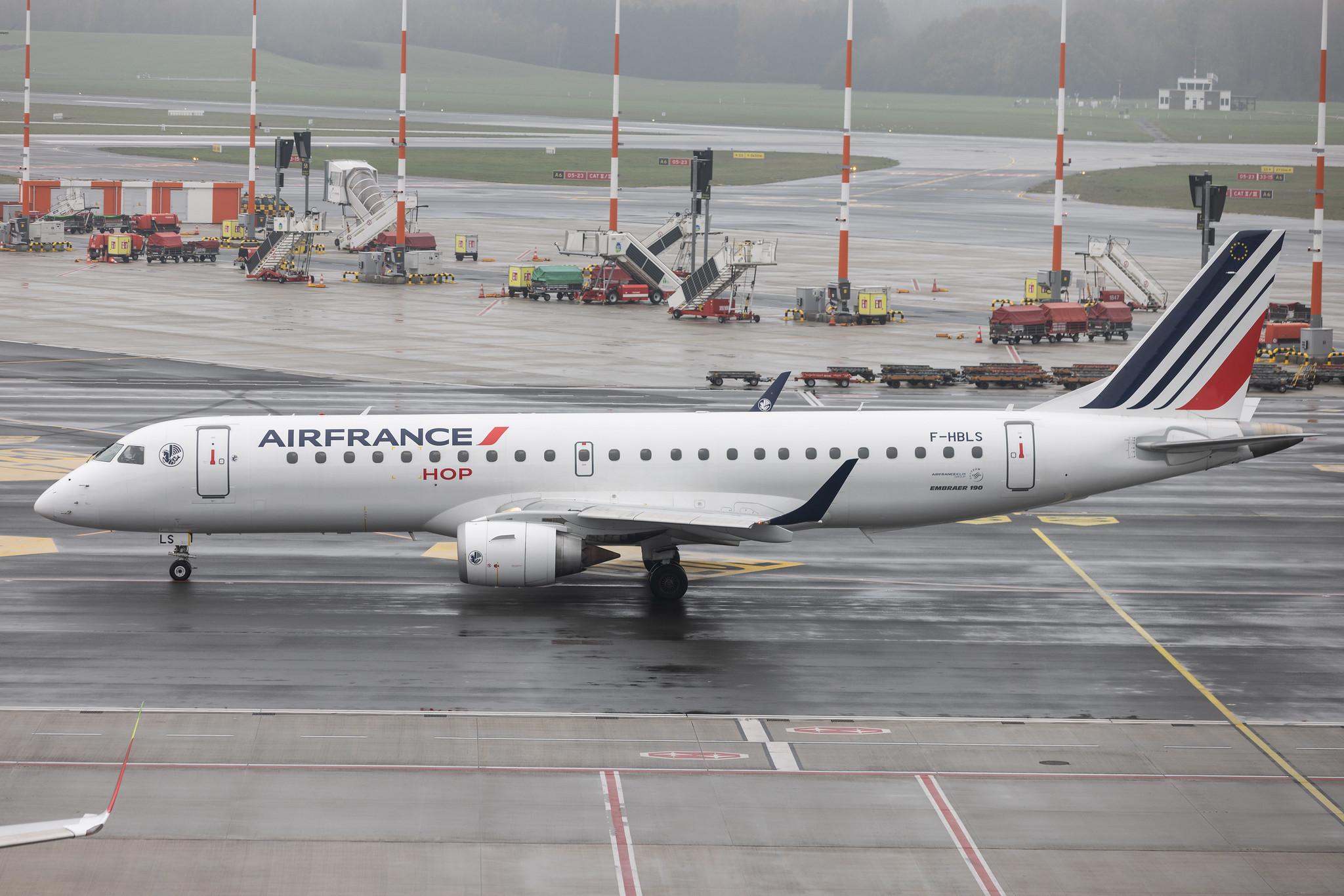 Hamburg Airport: Air France (AF / AFR) | Operator: Air France Hop | Embraer E190STD E190 | F-HBLS | MSN 19000326