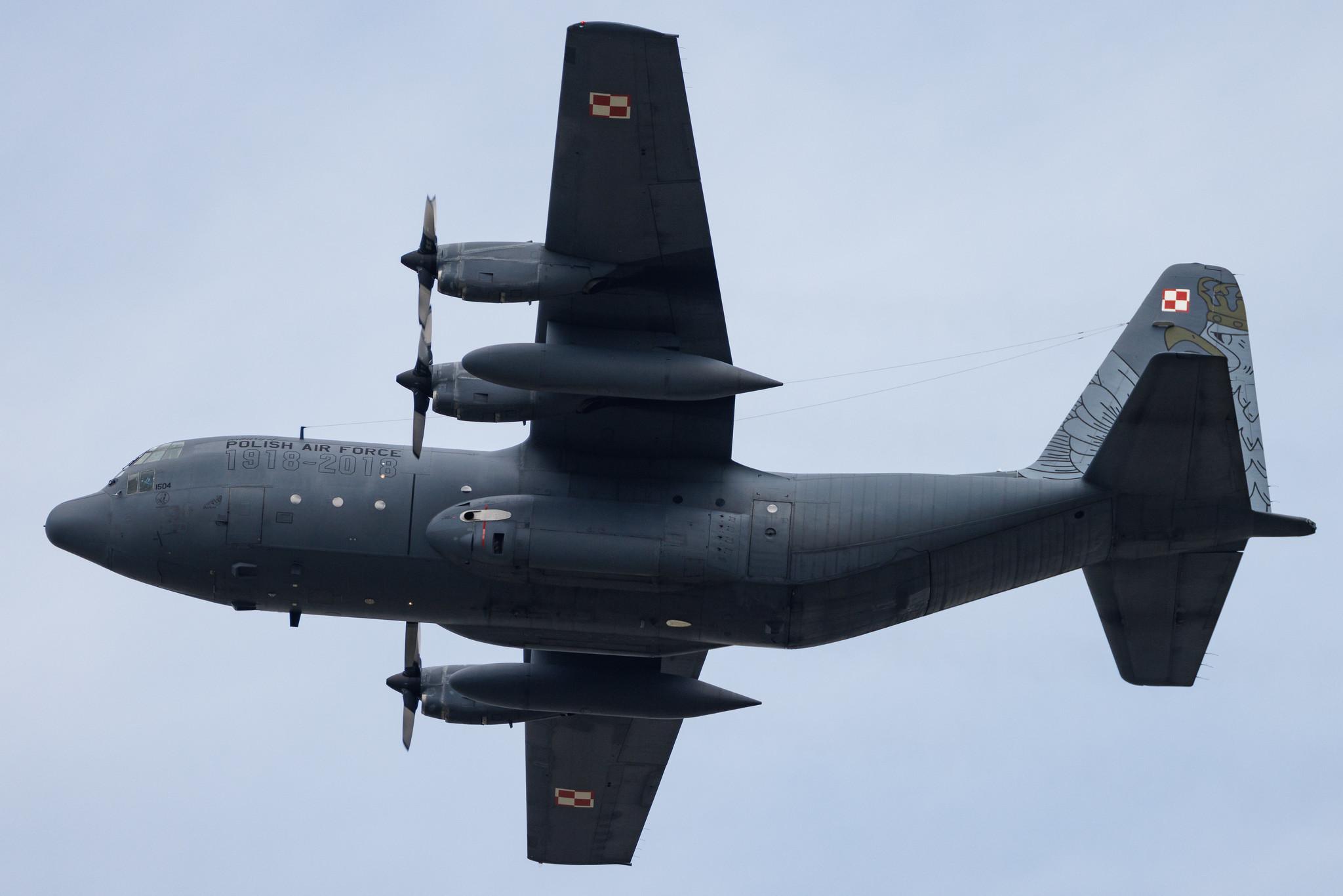 AIR SHOW Radom: Polish Air Force (/ PLF) | Lockheed C-130E Hercules (L-382) C130 | 1504 | MSN 382-4435