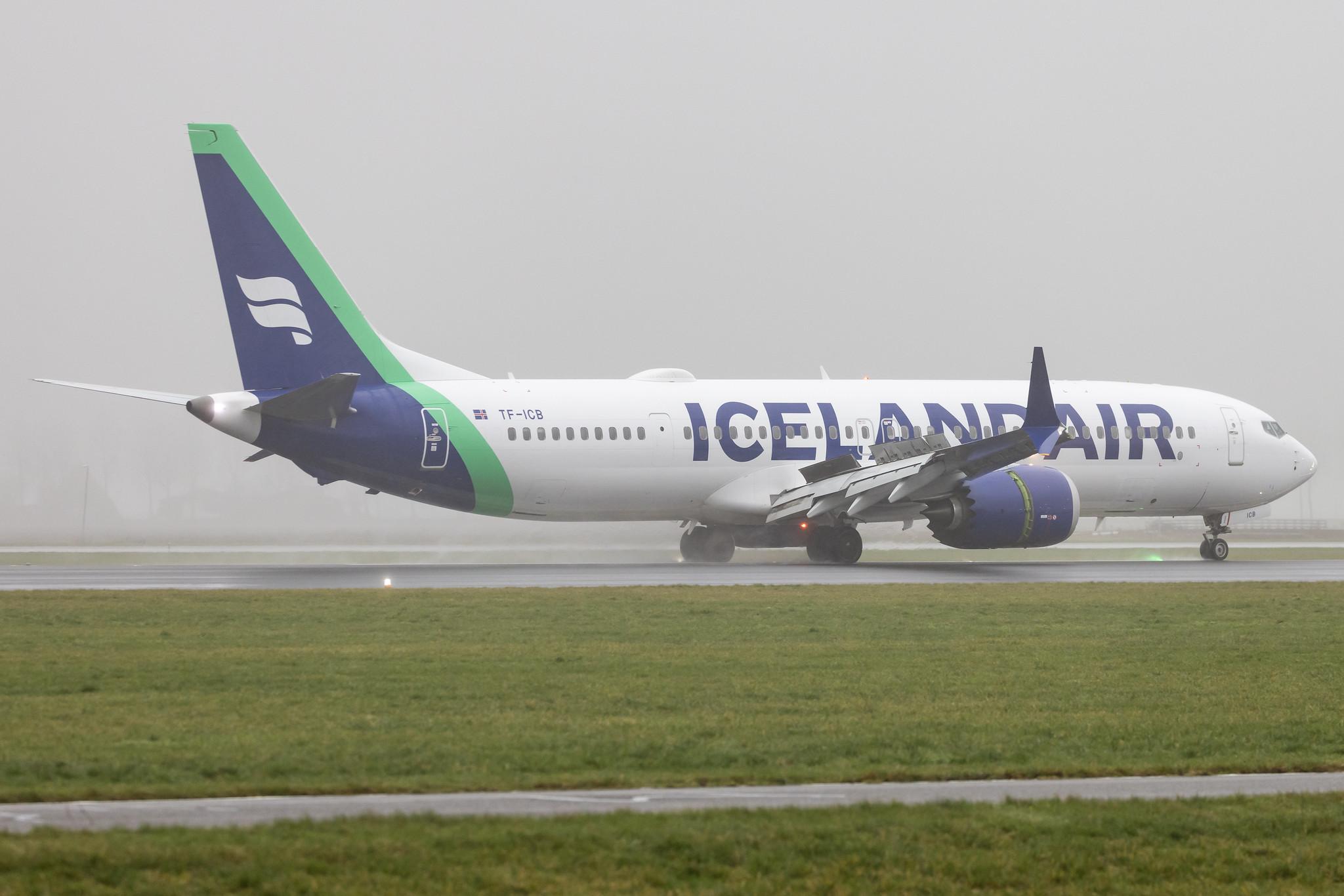 Amsterdam Schiphol: Icelandair (FI / ICE) | Boeing 737 MAX 9 B39M | TF-ICB | MSN 44568
