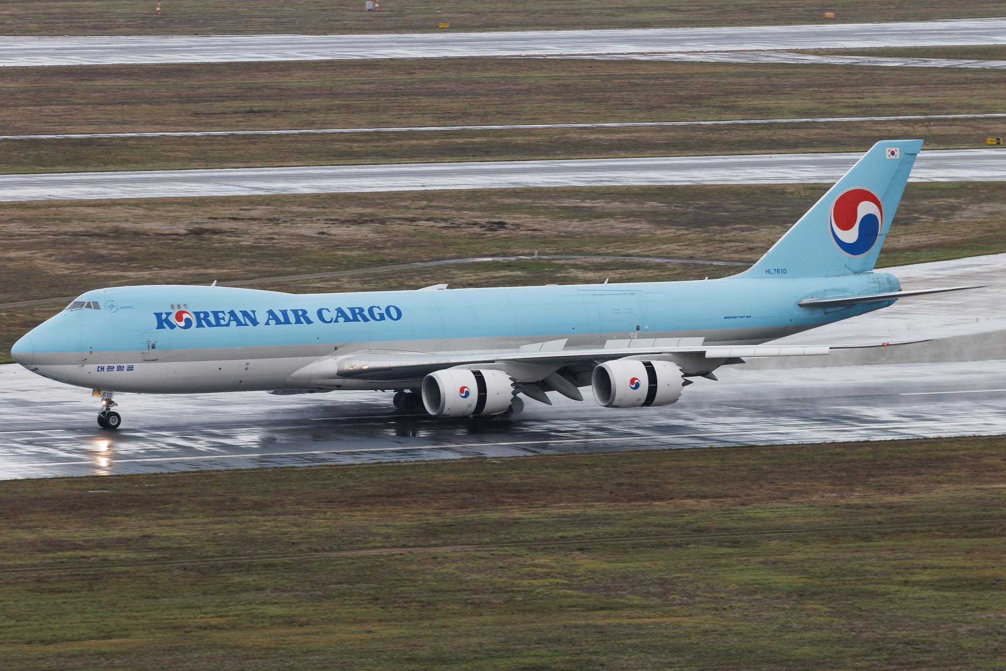 Frankfurt Airport: Korean Air Cargo (KE / KAL) | Operator: Korean Air | Boeing 747-8HT(F) B748 | HL7610 | MSN 37133