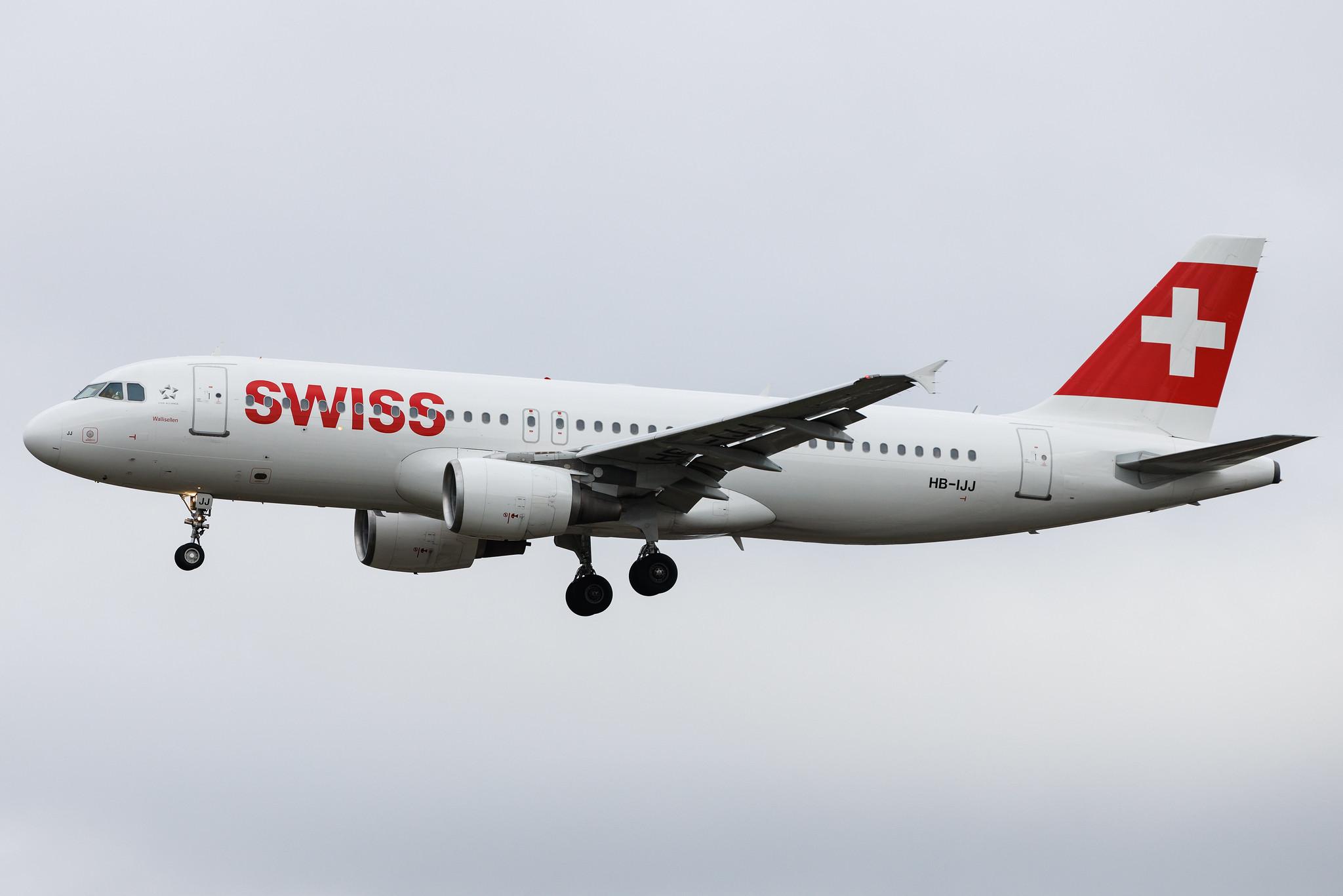 Hamburg Airport: Swiss (LX / SWR) | Airbus A320-214 A320 | HB-IJJ | MSN 0585
