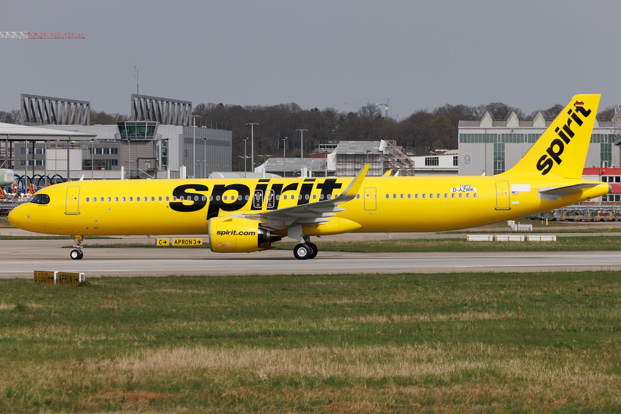 Hamburg Finkenwerder: Spirit Airlines (NK / NKS) | Airbus A321-271NX A21N | D-AZWK | MSN 11872