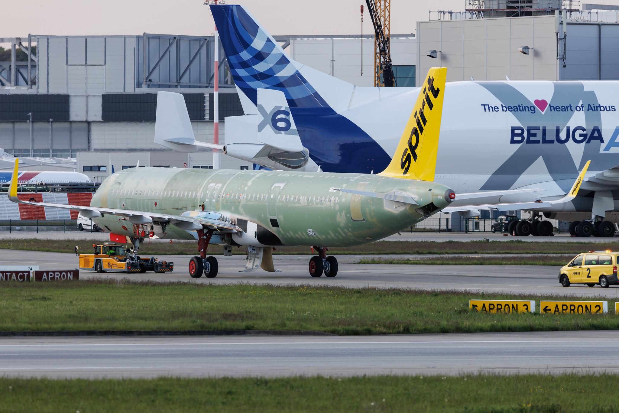 Hamburg Finkenwerder: Spirit Airlines (NK / NKS) | Airbus A321-271NX A21N | D-AZYZ | MSN 11908