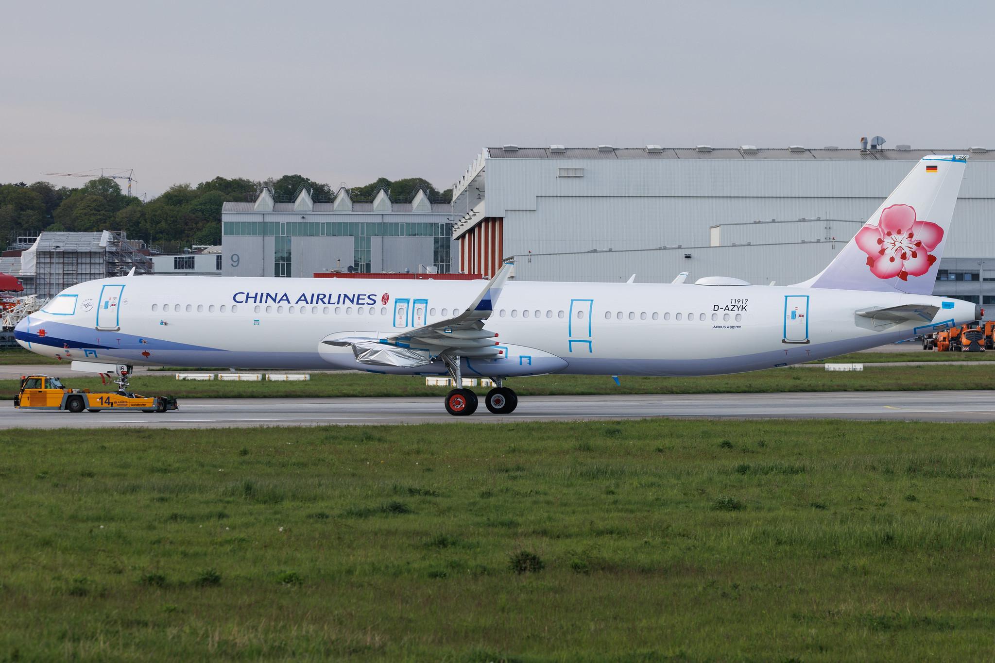 Hamburg Finkenwerder: China Airlines (CI / CAL) | Airbus A321-271NX A21N | D-AZYK | B-18116 | MSN 11917