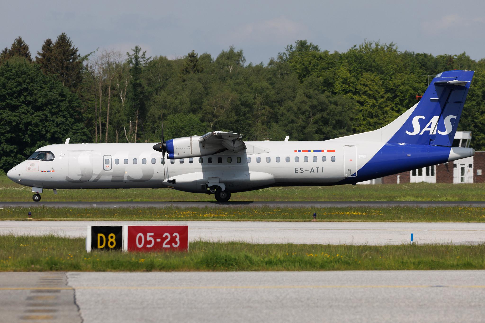 Hamburg Airport: SAS (SK / SAS) | Operator: Xfly | ATR 72-600 AT76 | ES-ATI | MSN 1075