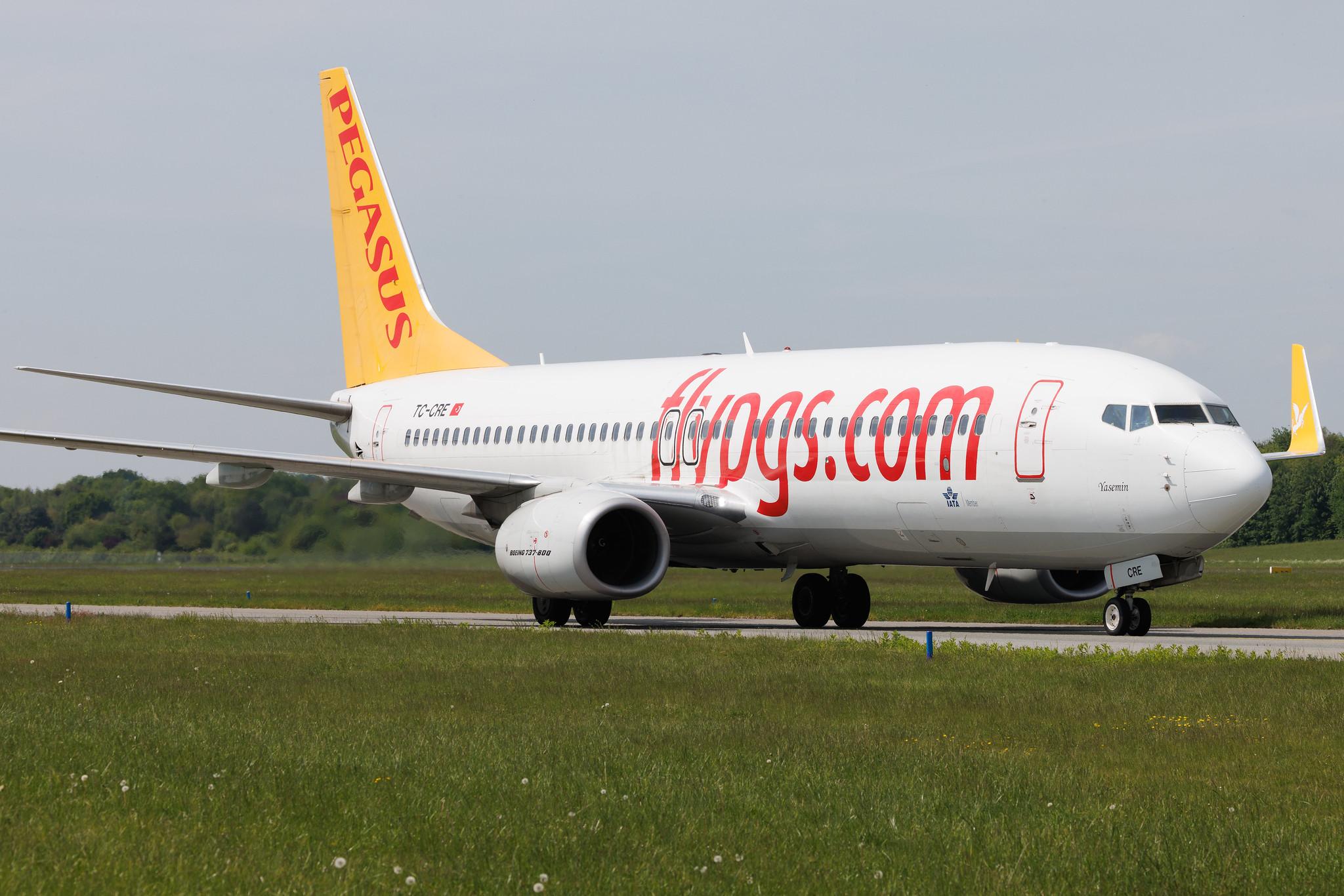Hamburg Airport: Pegasus (PC / PGT) | Boeing 737-82R B738 | TC-CRE | MSN 63703