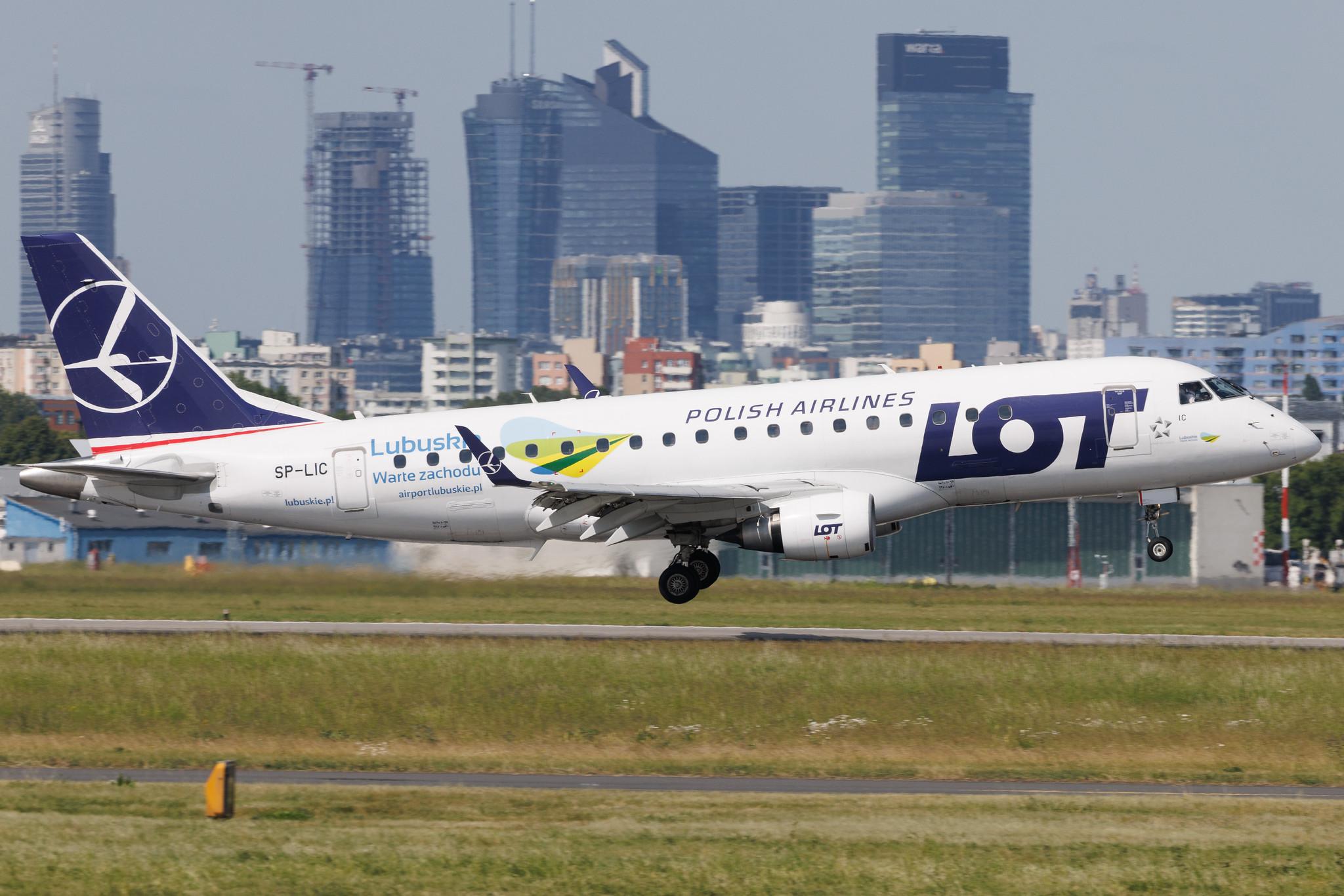 Warsaw Chopin Airport: LOT (LO / LOT) | Embraer E175STD E75S | SP-LIC | MSN 17000134