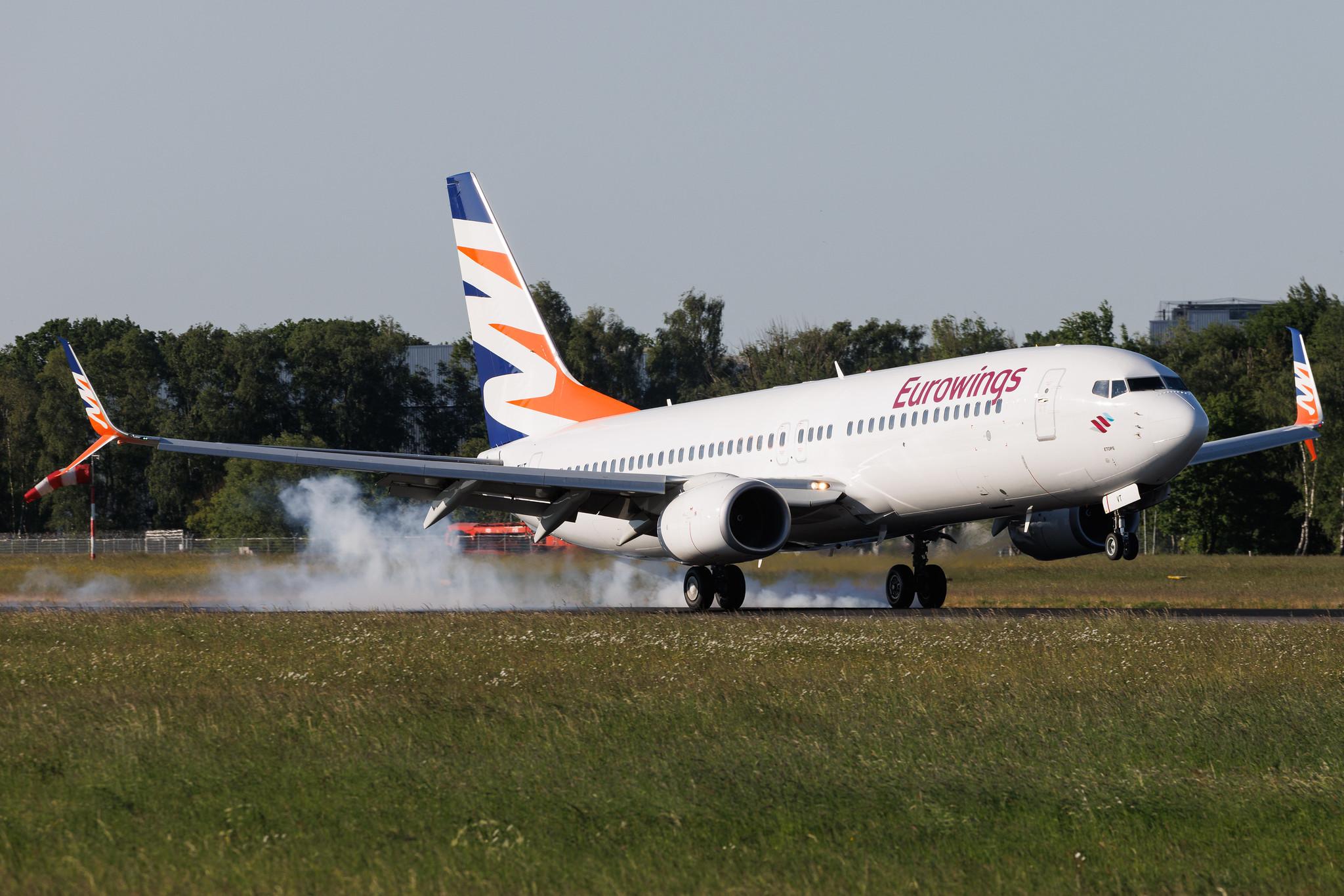 Hamburg Airport: Eurowings (EW / EWG) | Operator: Smartwings | Boeing 737-86N B738 | OK-TVT | MSN 39394