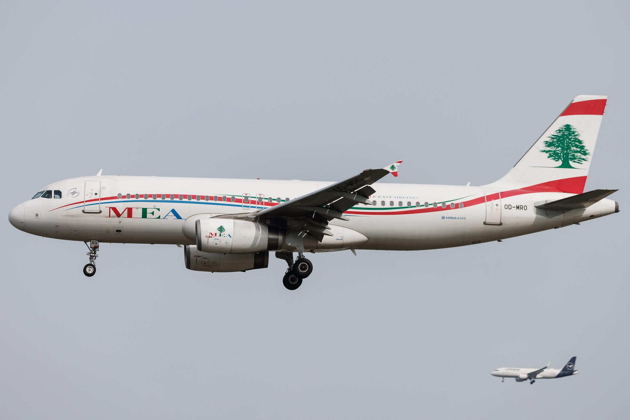 Frankfurt Airport: MEA (ME / MEA) | Airbus A320-232 A320 | OD-MRO | MSN 04296
