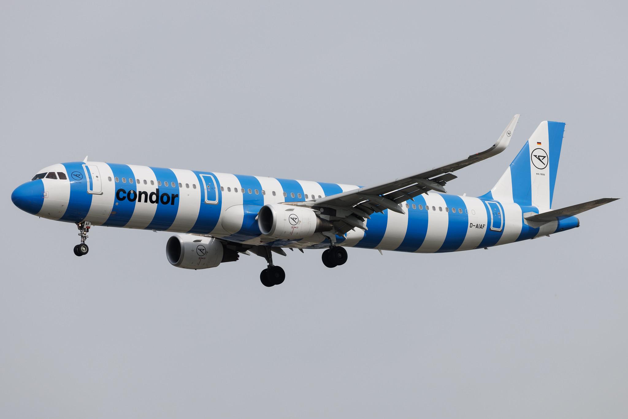 Frankfurt Airport: Condor (DE / CFG) | Airbus A321-211 A321 | D-AIAF | MSN 6459