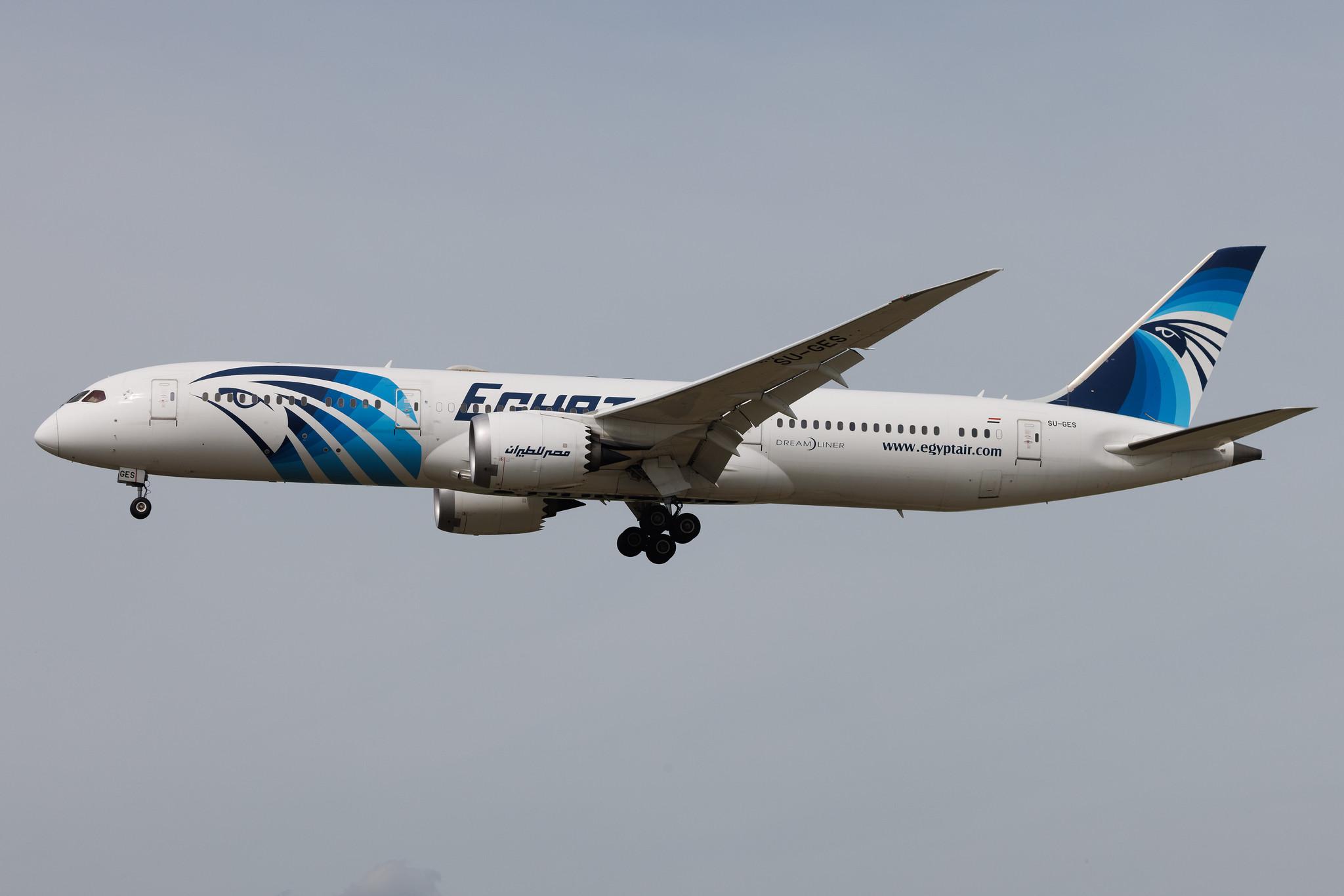 Frankfurt Airport: EgyptAir (MS / MSR) | Boeing 787-9 Dreamliner B789 | SU-GES | MSN 38799