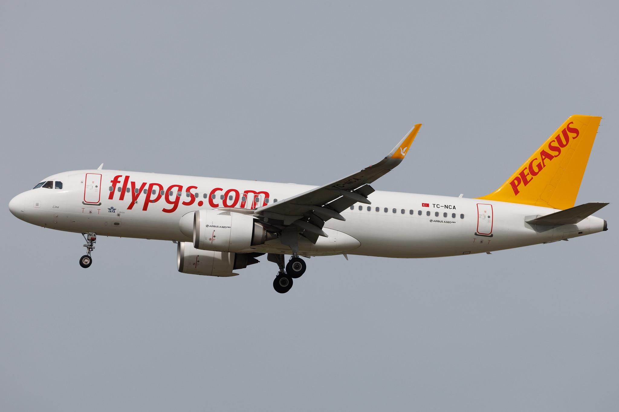 Frankfurt Airport: Pegasus (PC / PGT) | Operator: Pegasus Airlines | Airbus A320-251N A20N | TC-NCA | MSN 8868